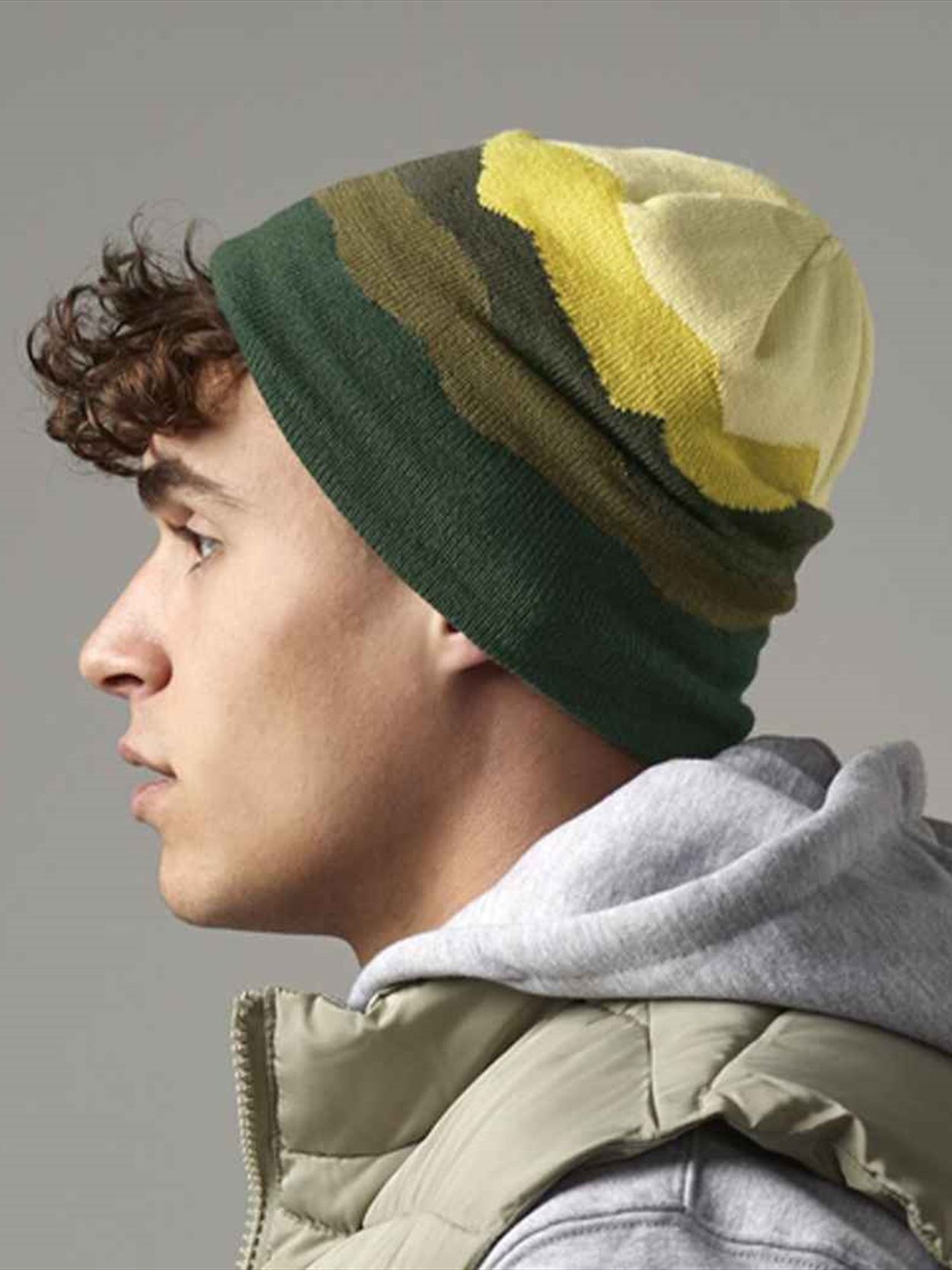 BB394R B394R Beechfield Mountain Peaks Pull-On Beanie Image 1