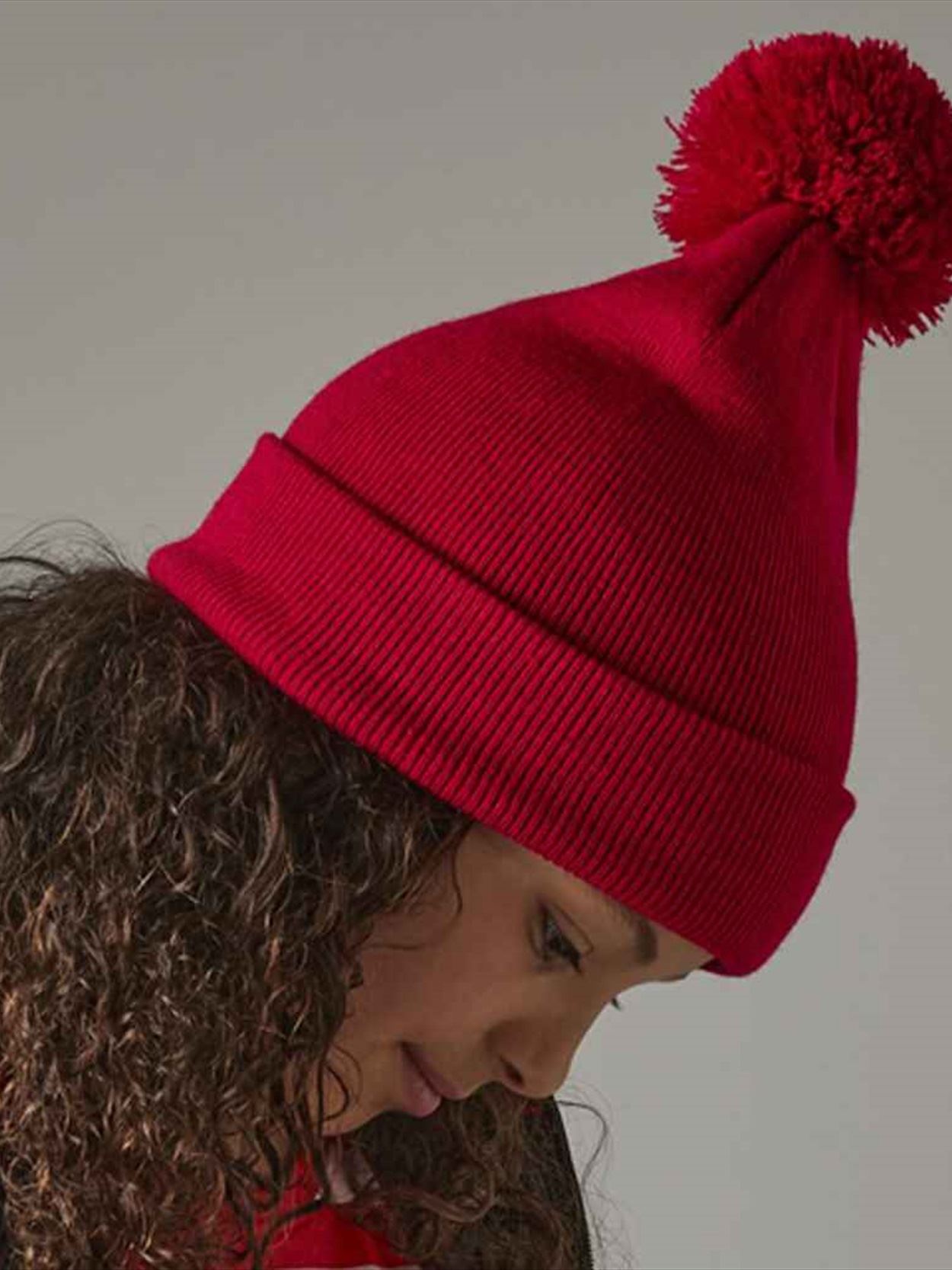 BB426B B426B Beechfield Kids Original Pom Pom Beanie Image 2