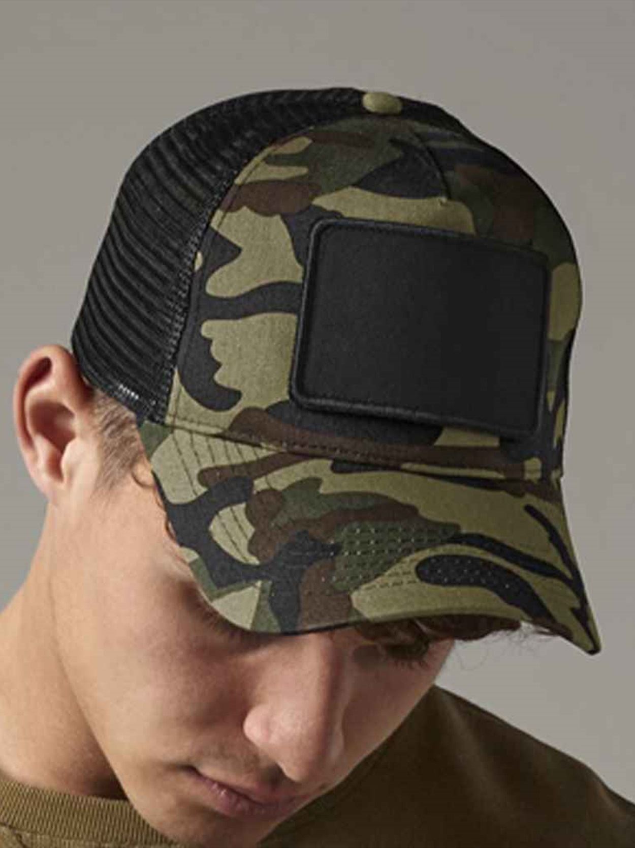 BB641 B641 Beechfield Patch Snapback Trucker Cap Image 1