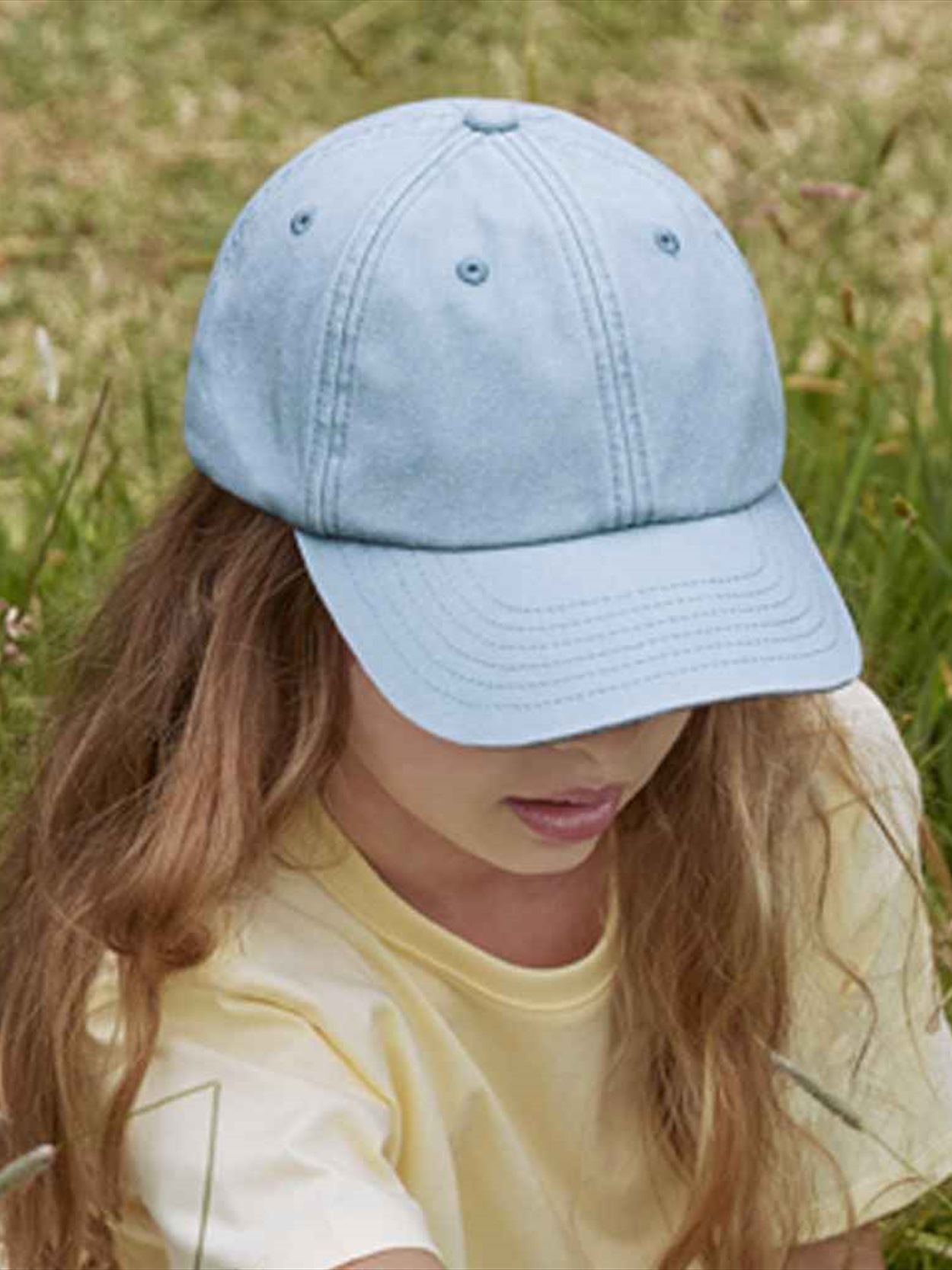 BB655B B655B Beechfield Junior Low Profile Vintage Cap Image 1