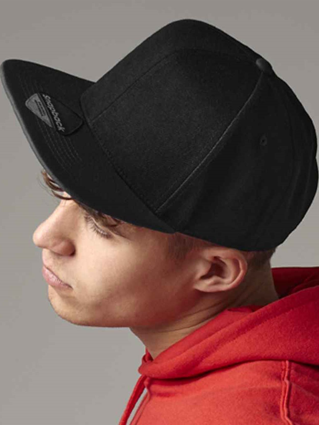 BB661 B661 Beechfield Original Flat Peak 6 Panel Snapback Cap Image 1