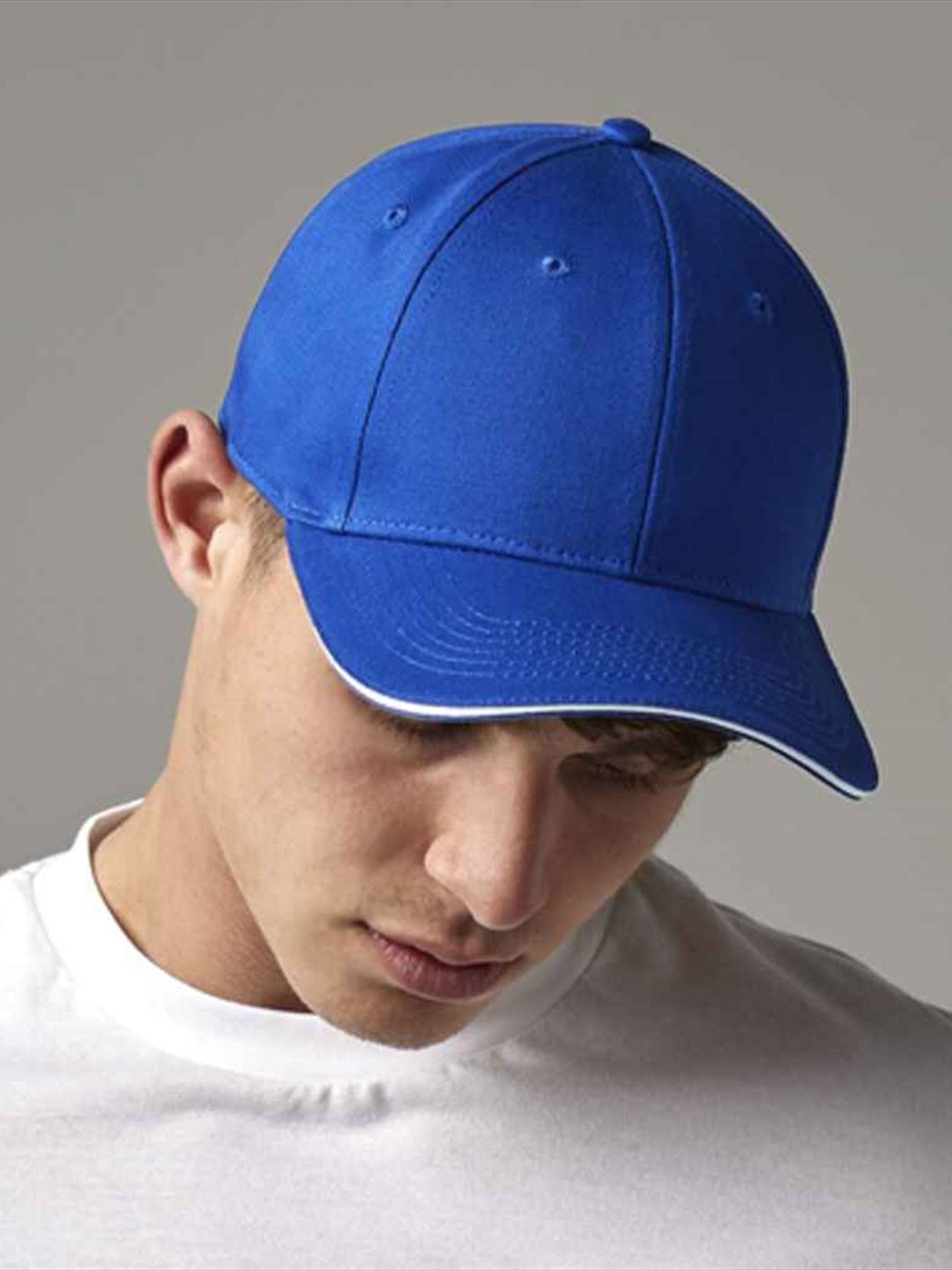 BB820C B820C Beechfield EarthAware® Classic Organic Cotton 6 Panel Sandwich Peak Cap Image 2