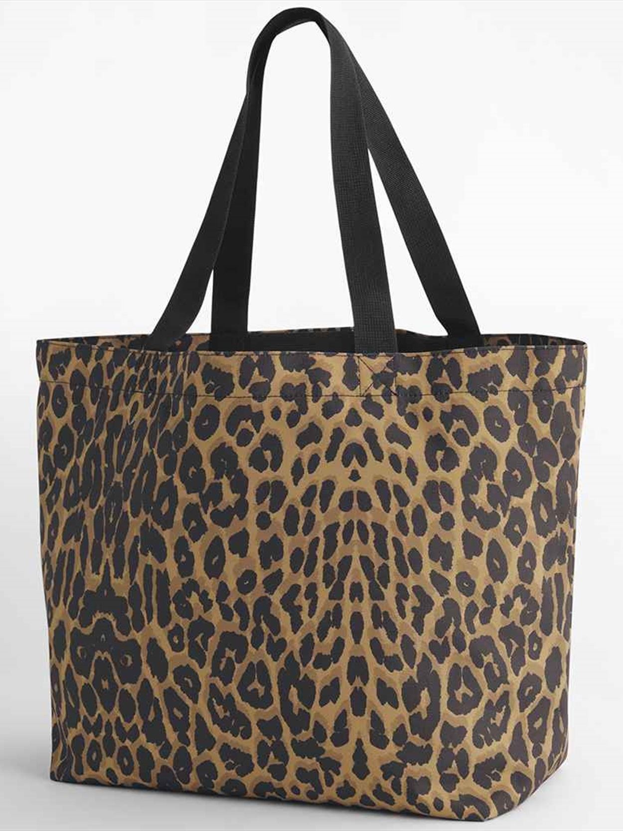 BG194 BagBase Leopard Print Carryall Tote Bag Image 2