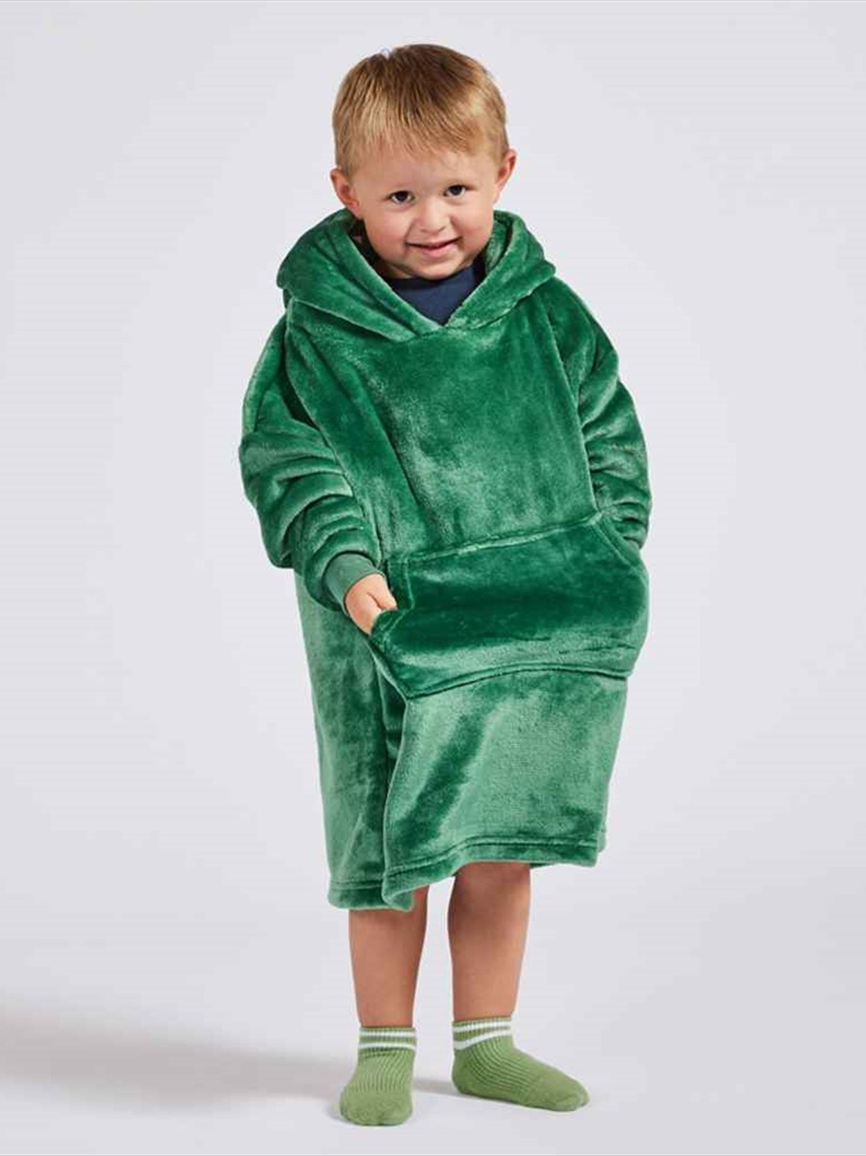 BH103 Brand Lab Kids Character Cushion Hooded Blanket Image 1