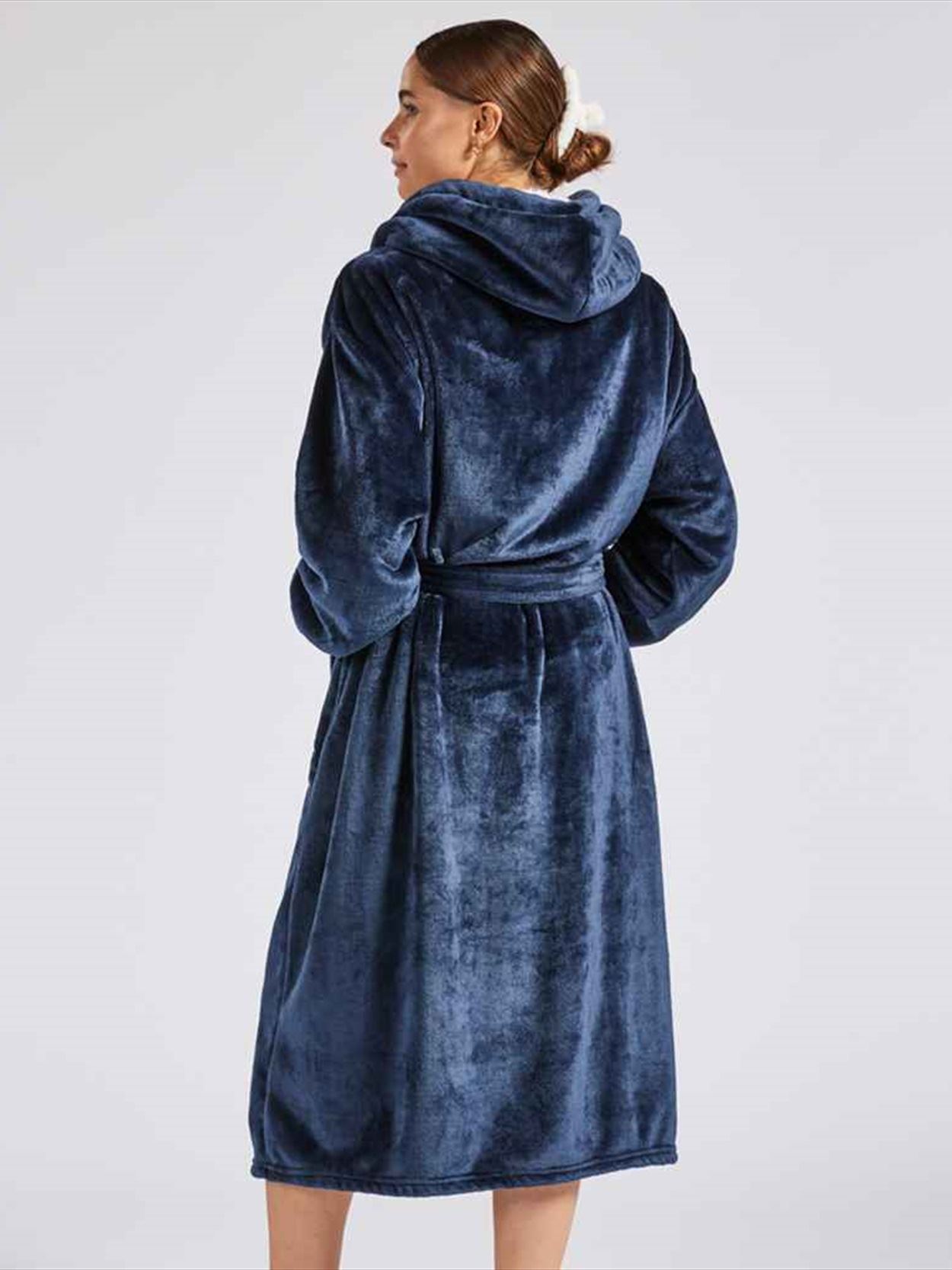 BH104 Brand Lab Unisex Hooded Cuffed Robe Image 2