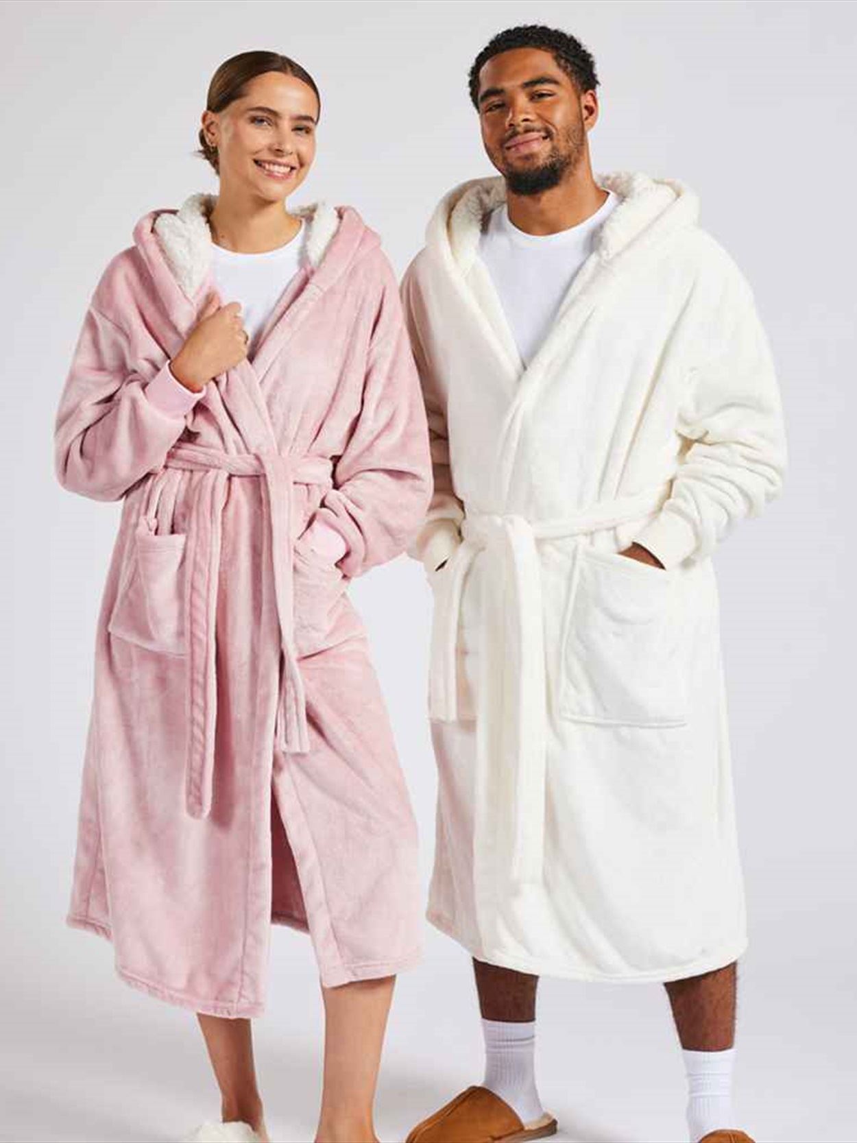 BH104 Brand Lab Unisex Hooded Cuffed Robe Image 1