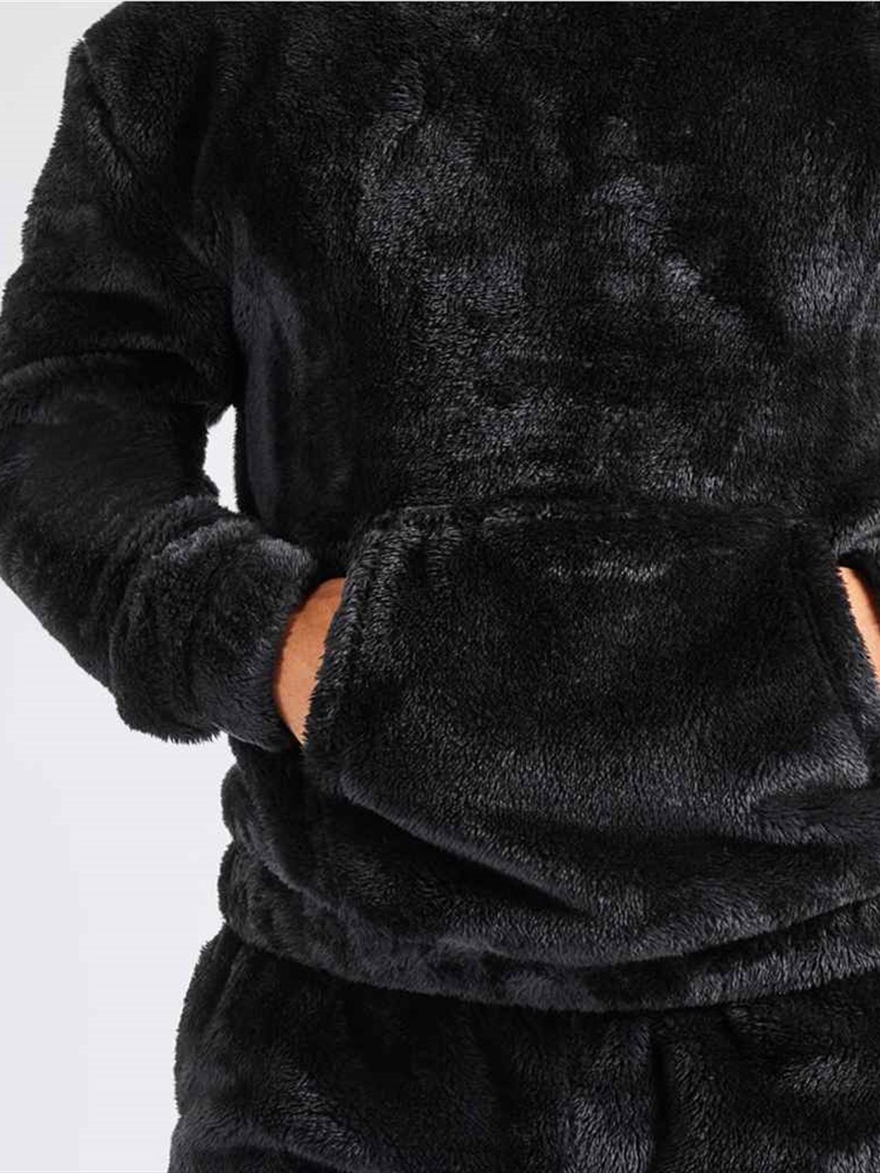 BH201 Brand Lab Unisex Fluffy Fleece Hoodie Image 1