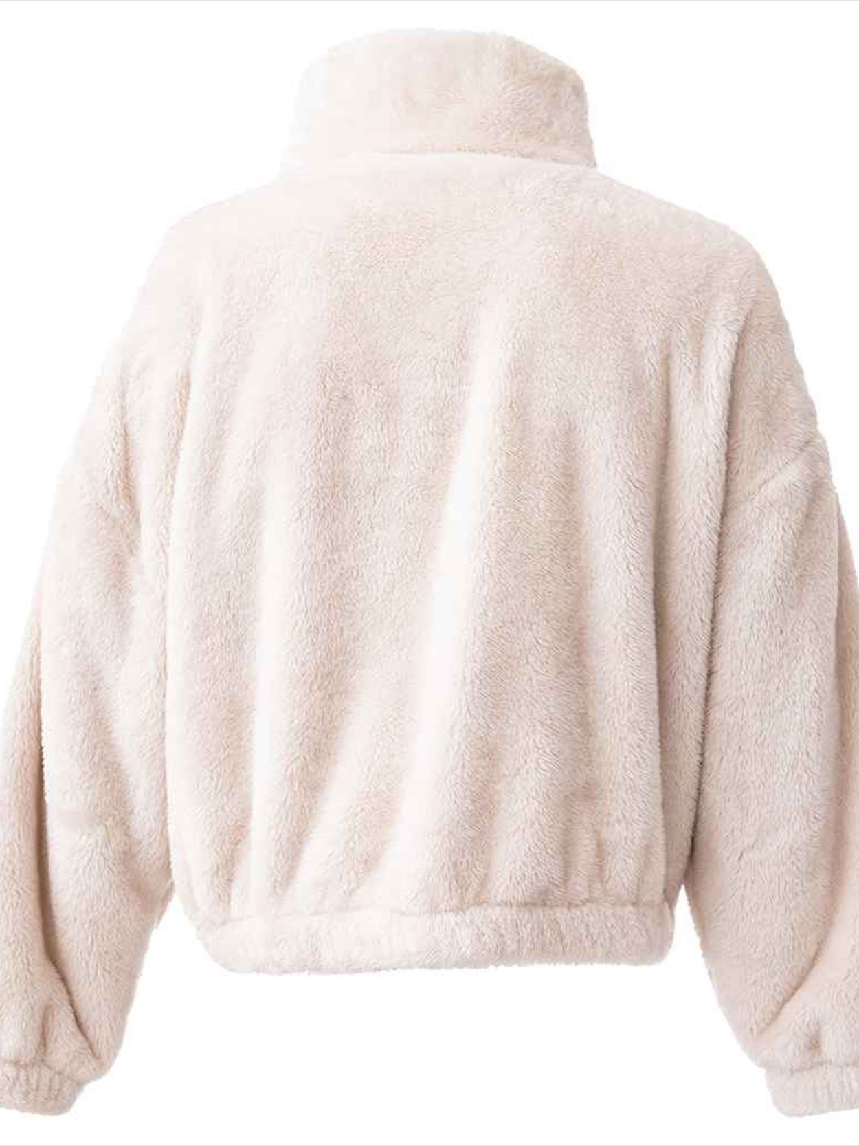 BH202 Brand Lab Ladies Fluffy 1/4 Zip Fleece Image 3