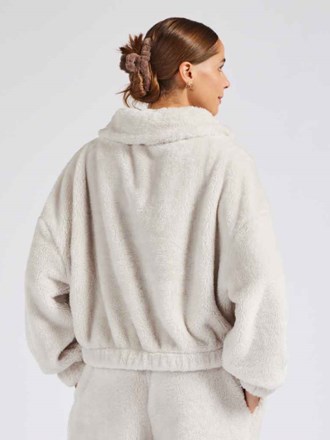 BH202 Brand Lab Ladies Fluffy 1/4 Zip Fleece