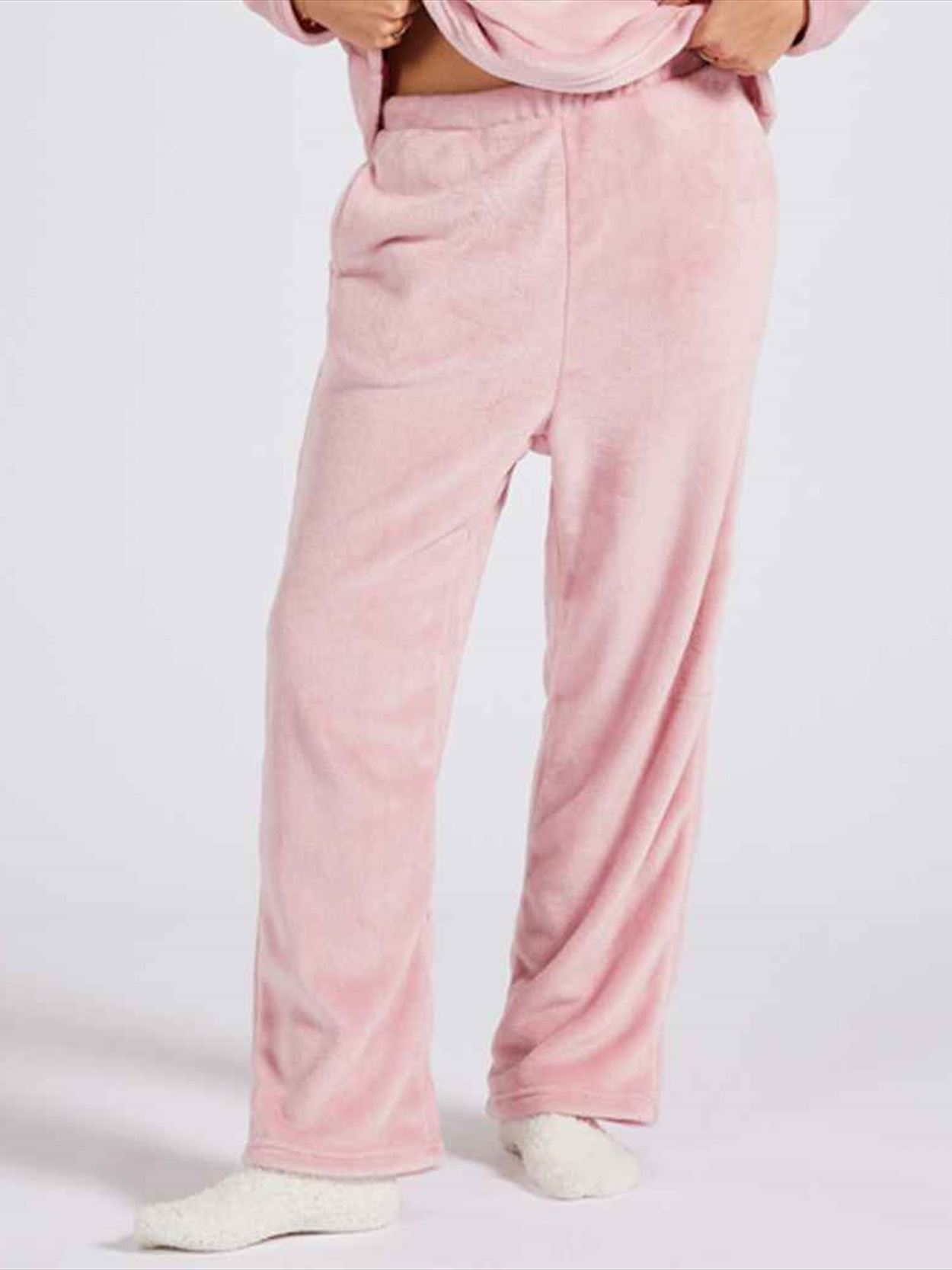 BH211 Brand Lab Ladies Plush Fleece Lounge Trousers Image 2