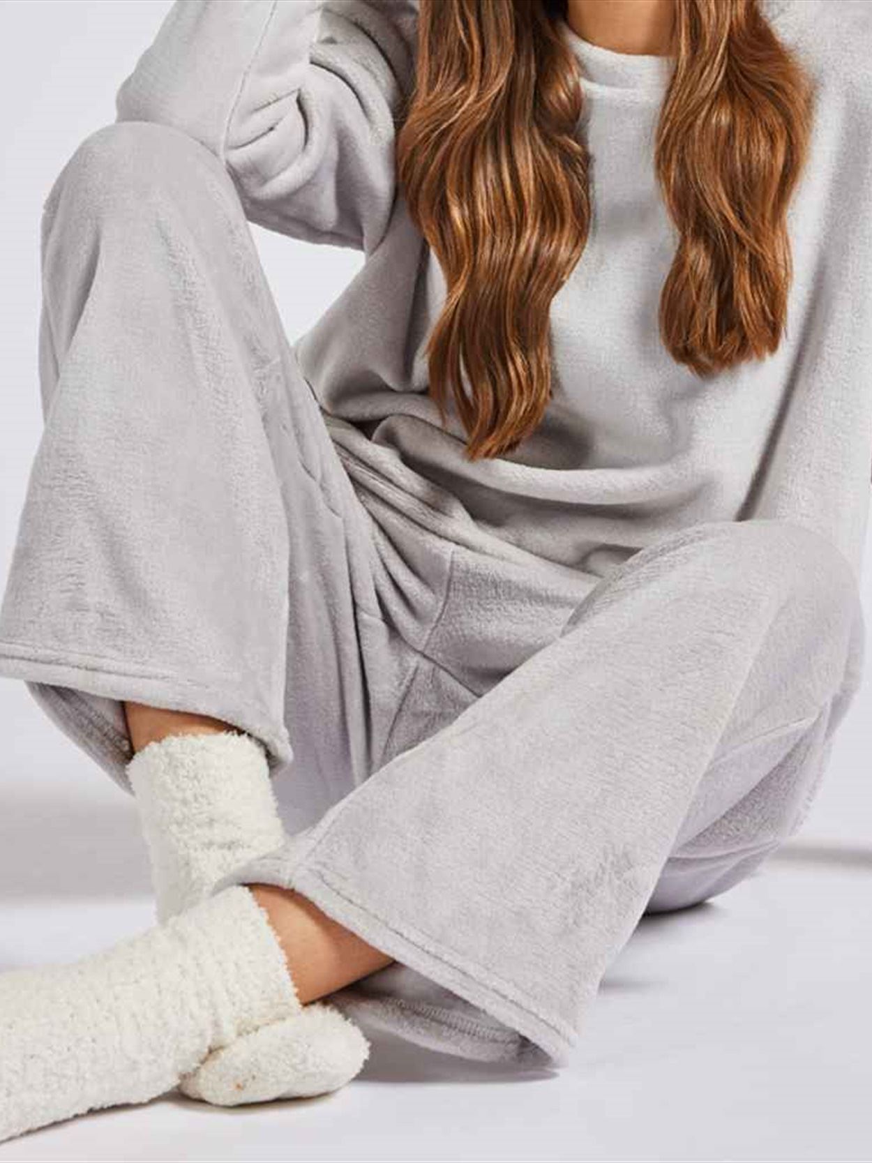 BH211 Brand Lab Ladies Plush Fleece Lounge Trousers Image 1