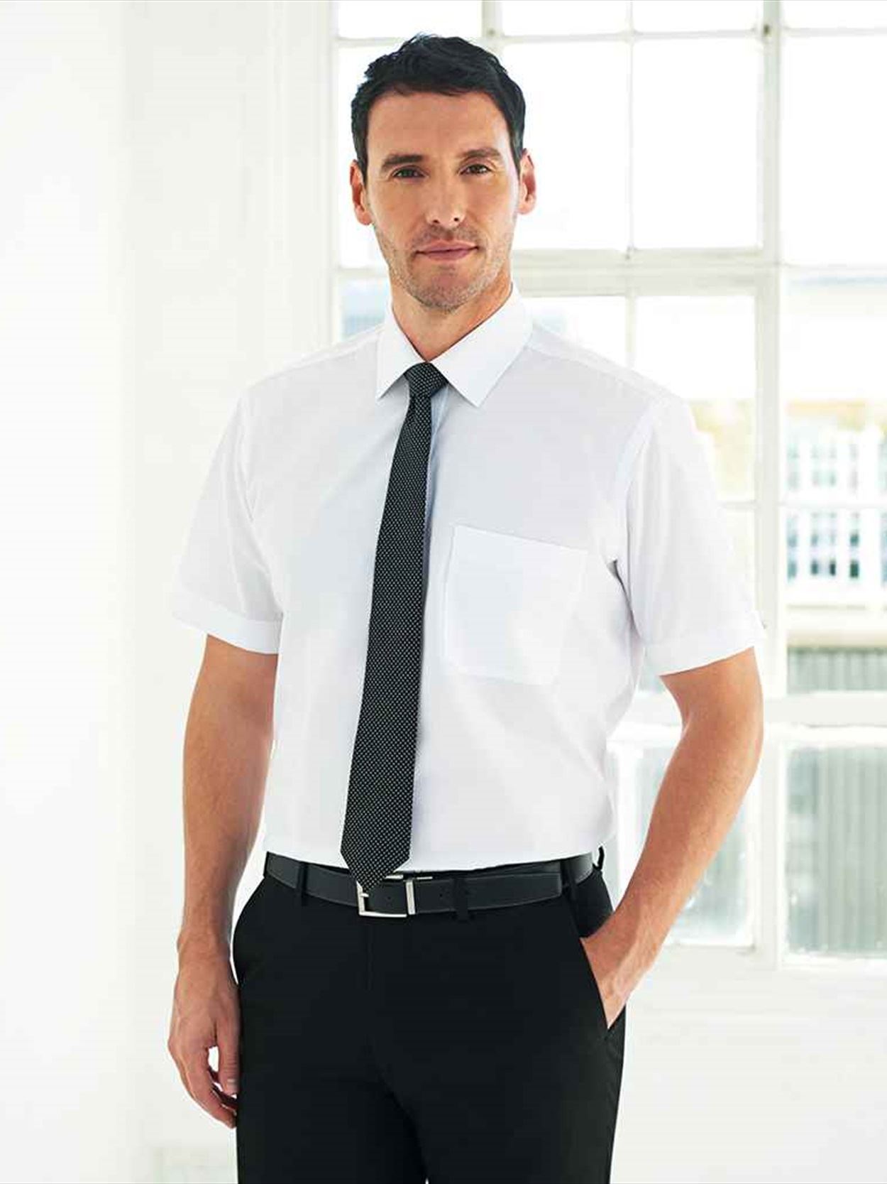 BK152 7541 Brook Taverner Rosello Short Sleeve Poplin Shirt Image 1