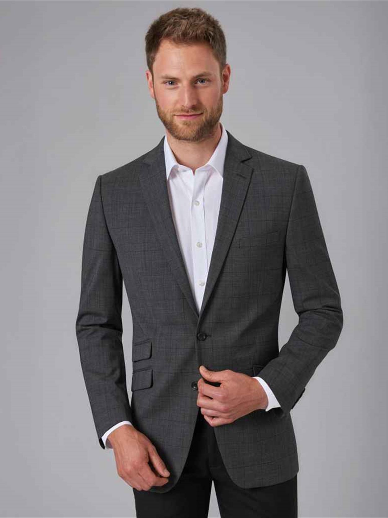 BK154 7640 Brook Taverner Alba Long Sleeve Slim Fit Poplin Shirt Image 1