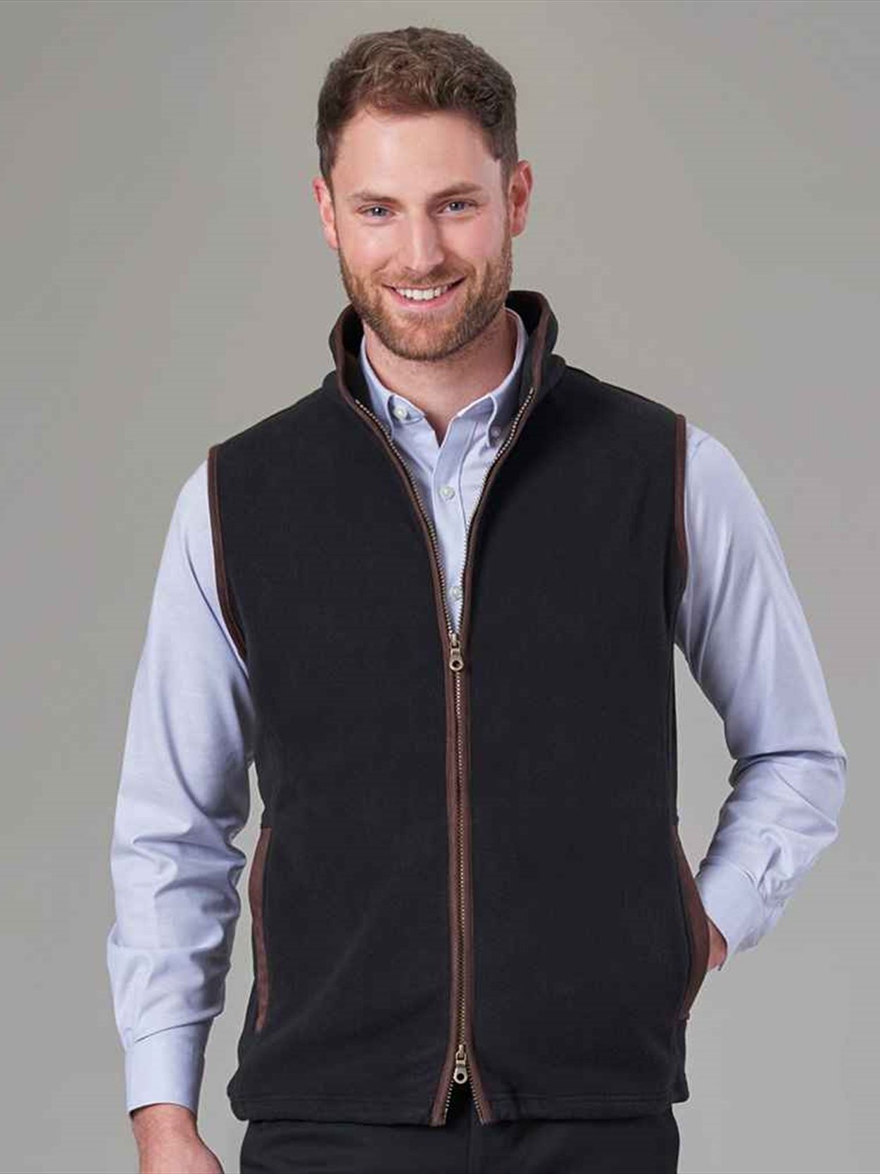BK525 4221 Brook Taverner Unisex Cincinnati Fleece Gilet Image 1
