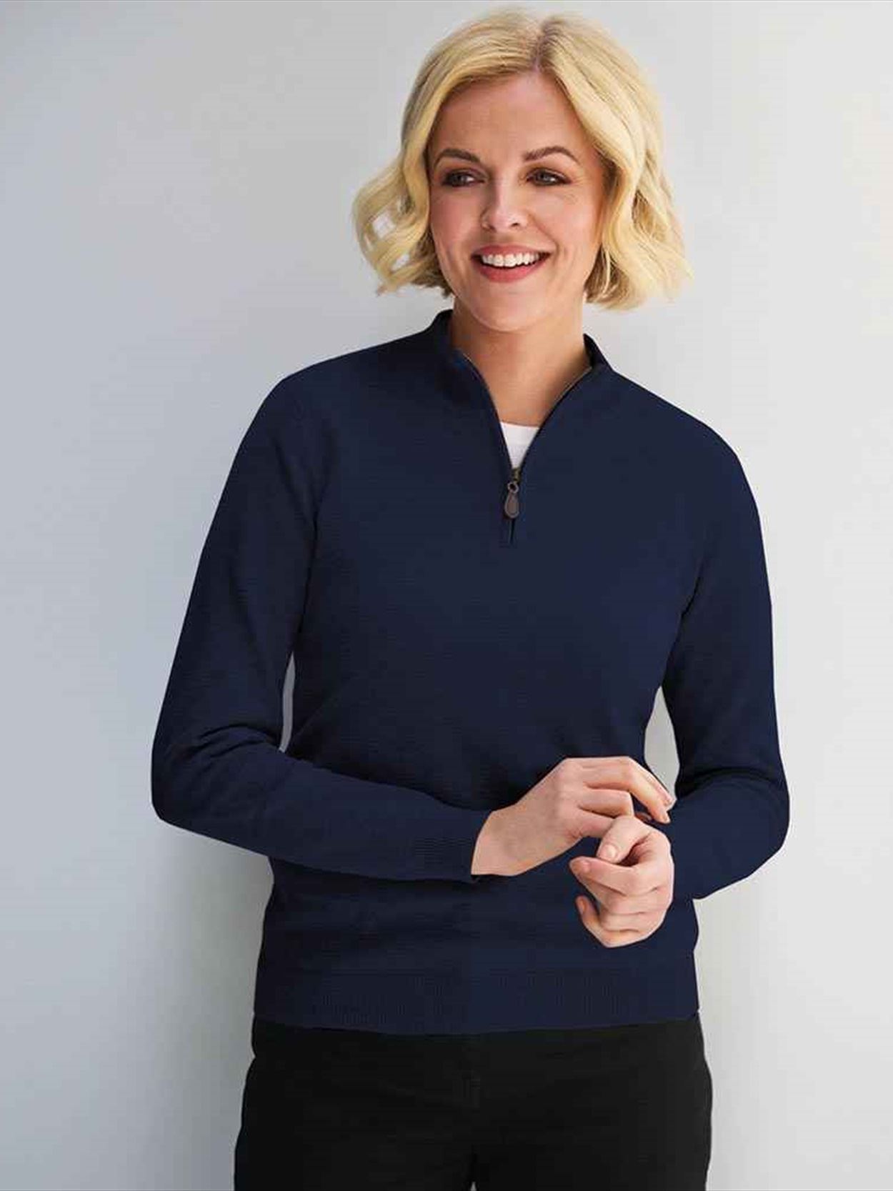 BK546 2388 Brook Taverner Ladies Taylor 1/4 Zip Jumper Image 1