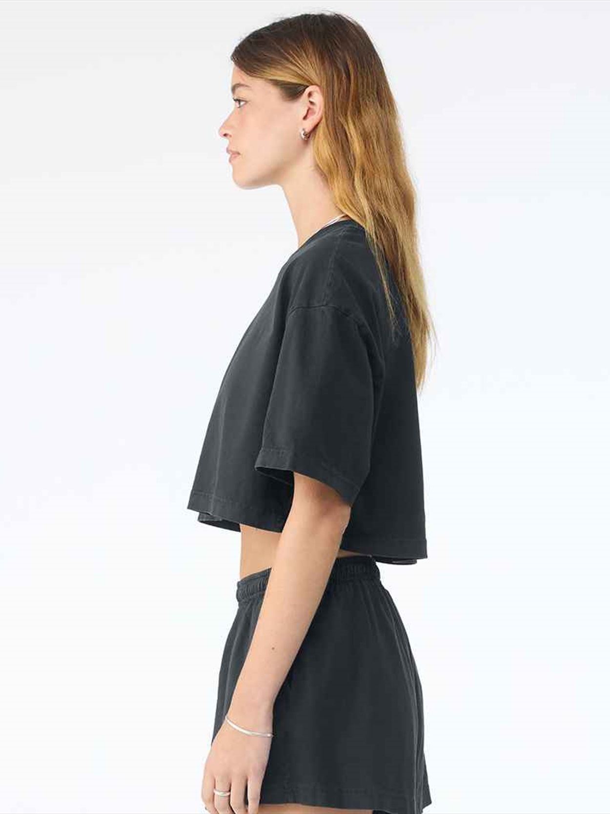 BL6882 6882GD Bella Ladies Heavyweight Washed Cropped T-Shirt Image 1