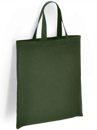 BR052 Brand Lab Organic Cotton Short Handle Shopper