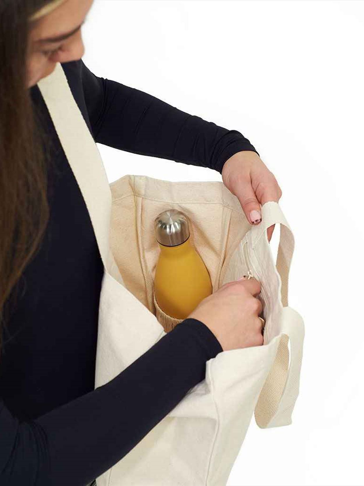BR201 Brand Lab Everyday Square Canvas Tote Bag Image 1