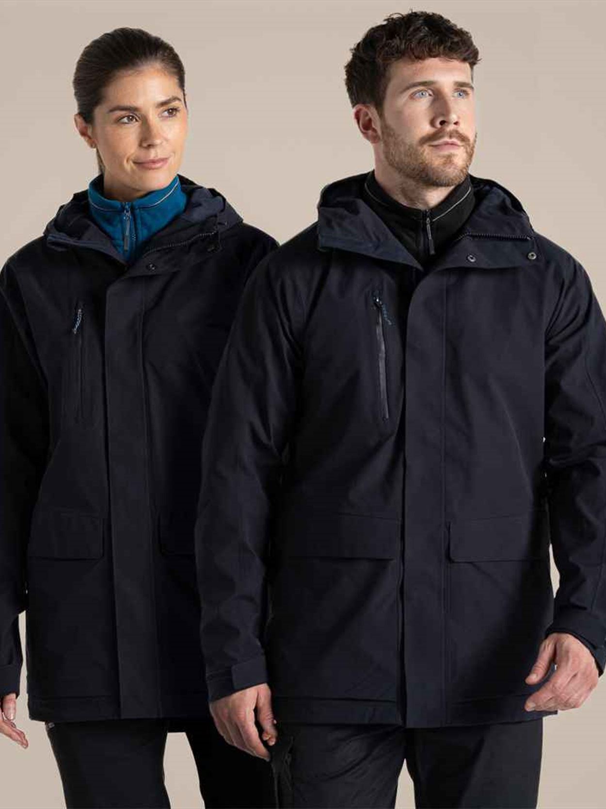 CR301 CEW001 Craghoppers Expert Kiwi Pro Stretch Long Jacket Image 2