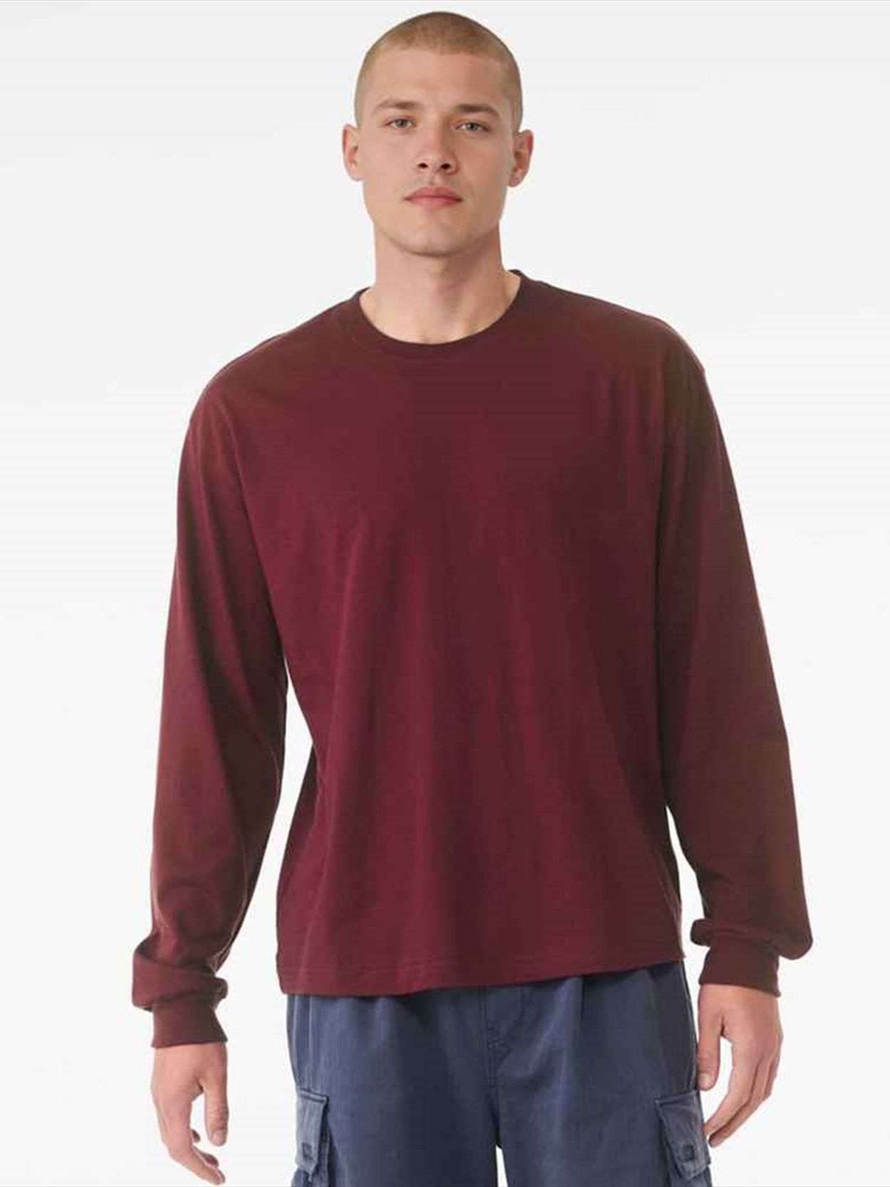 CV3511 3511 Canvas Unisex Heavyweight Long Sleeve Boxy T-Shirt Image 2