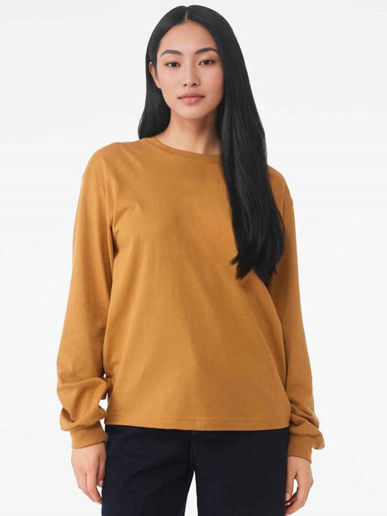 CV3511 3511 Canvas Unisex Heavyweight Long Sleeve Boxy T-Shirt Image 3