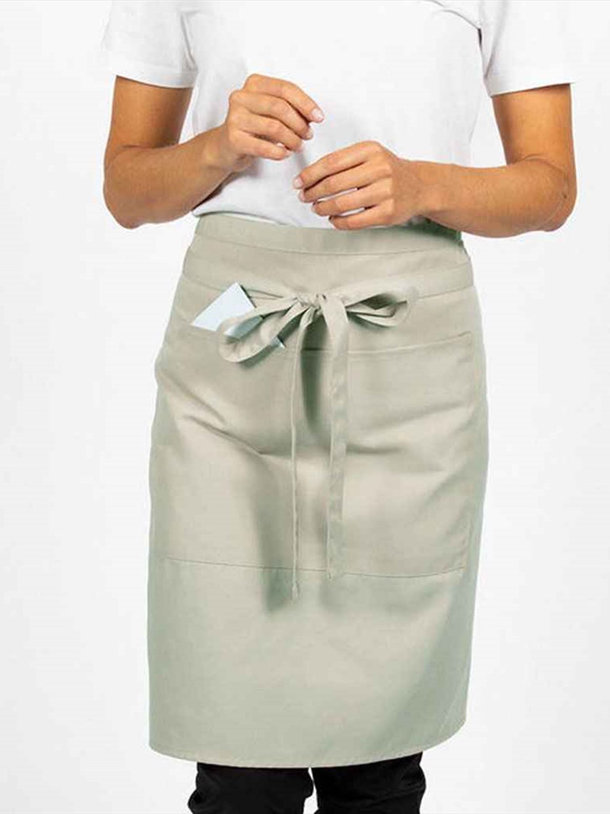 DE106 DP110 Dennys Polyester Waist Apron with Pocket Image 1