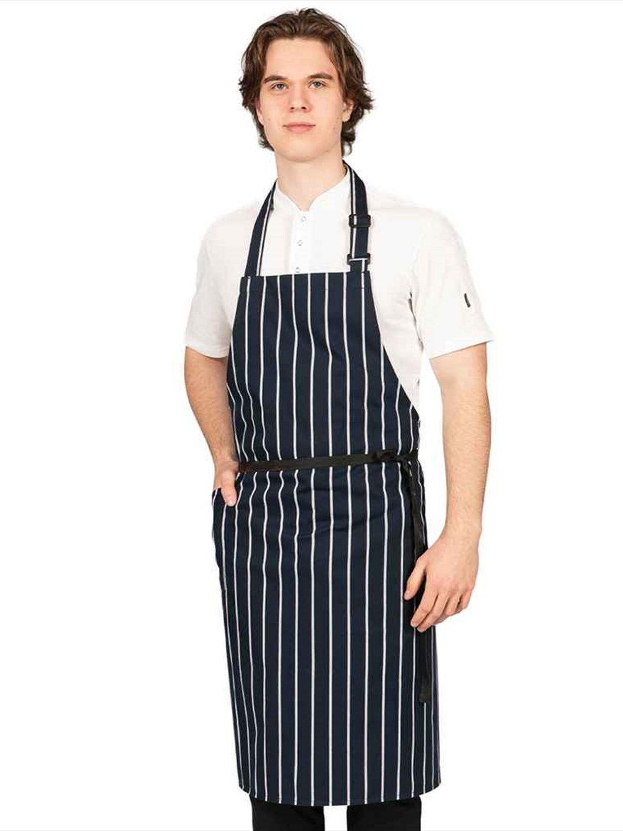 DE117 DP230 Dennys Poly/cotton Apron with Side Pocket Image 1