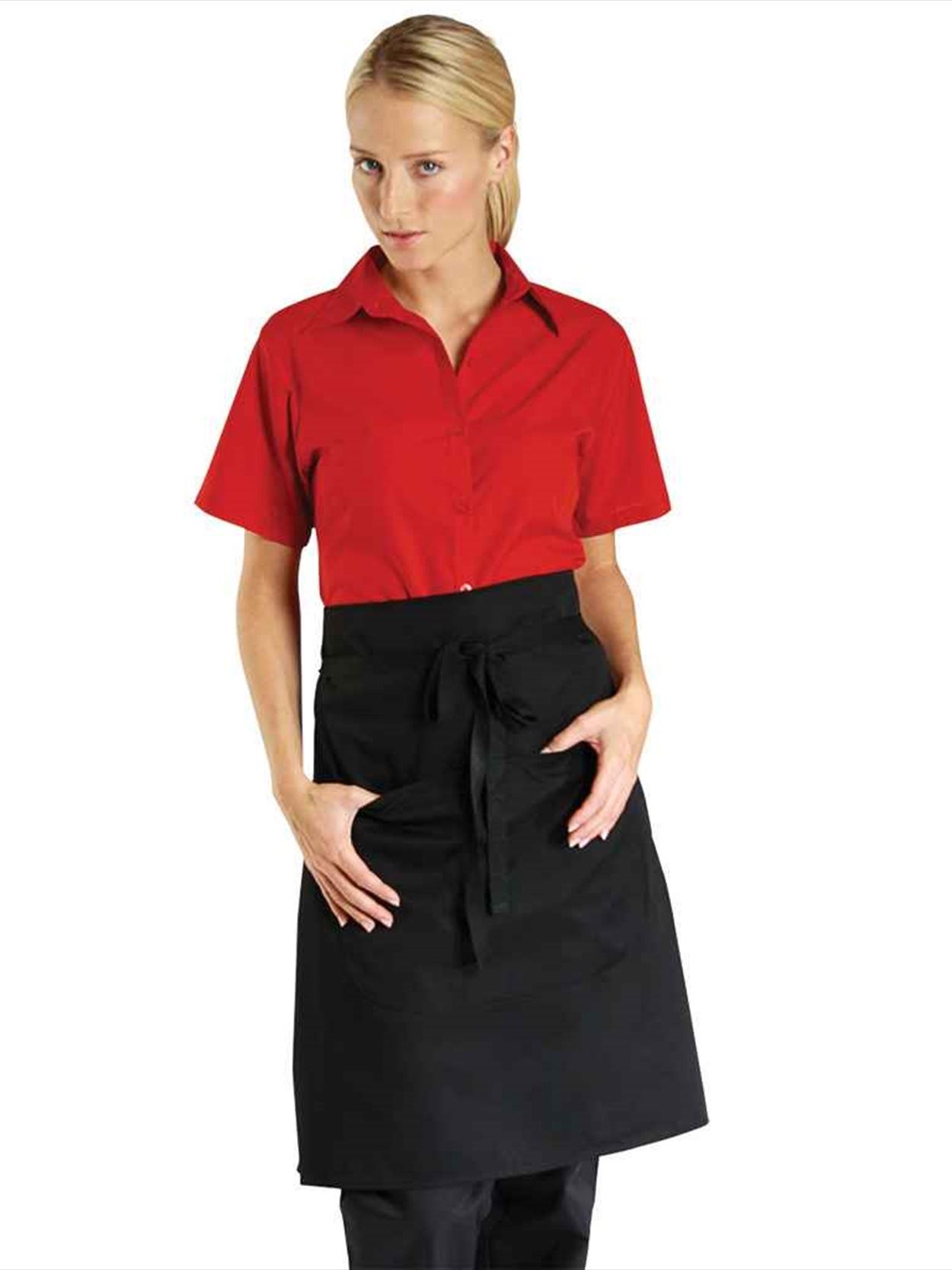 DE122 DP52C Dennys Waist Apron with Pocket Image 1