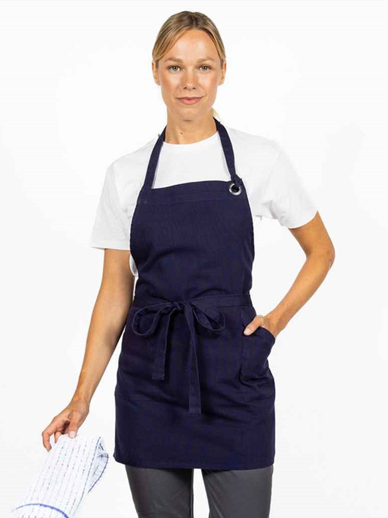 DE142 DP145 Dennys Canvas Apron with Metal Eyelets Image 2