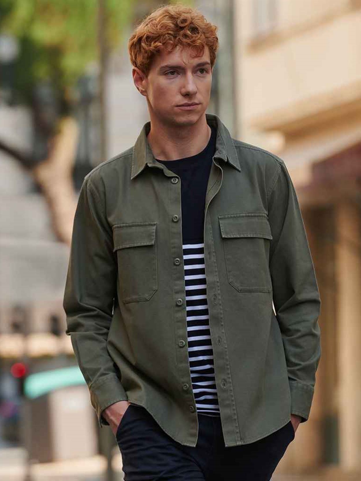 FR054 Front Row Drill Overshirt Image 2