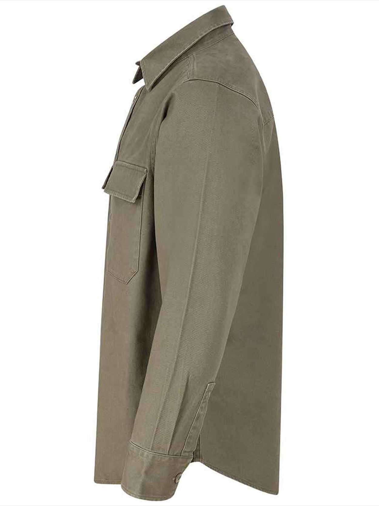 FR054 Front Row Drill Overshirt Image 4