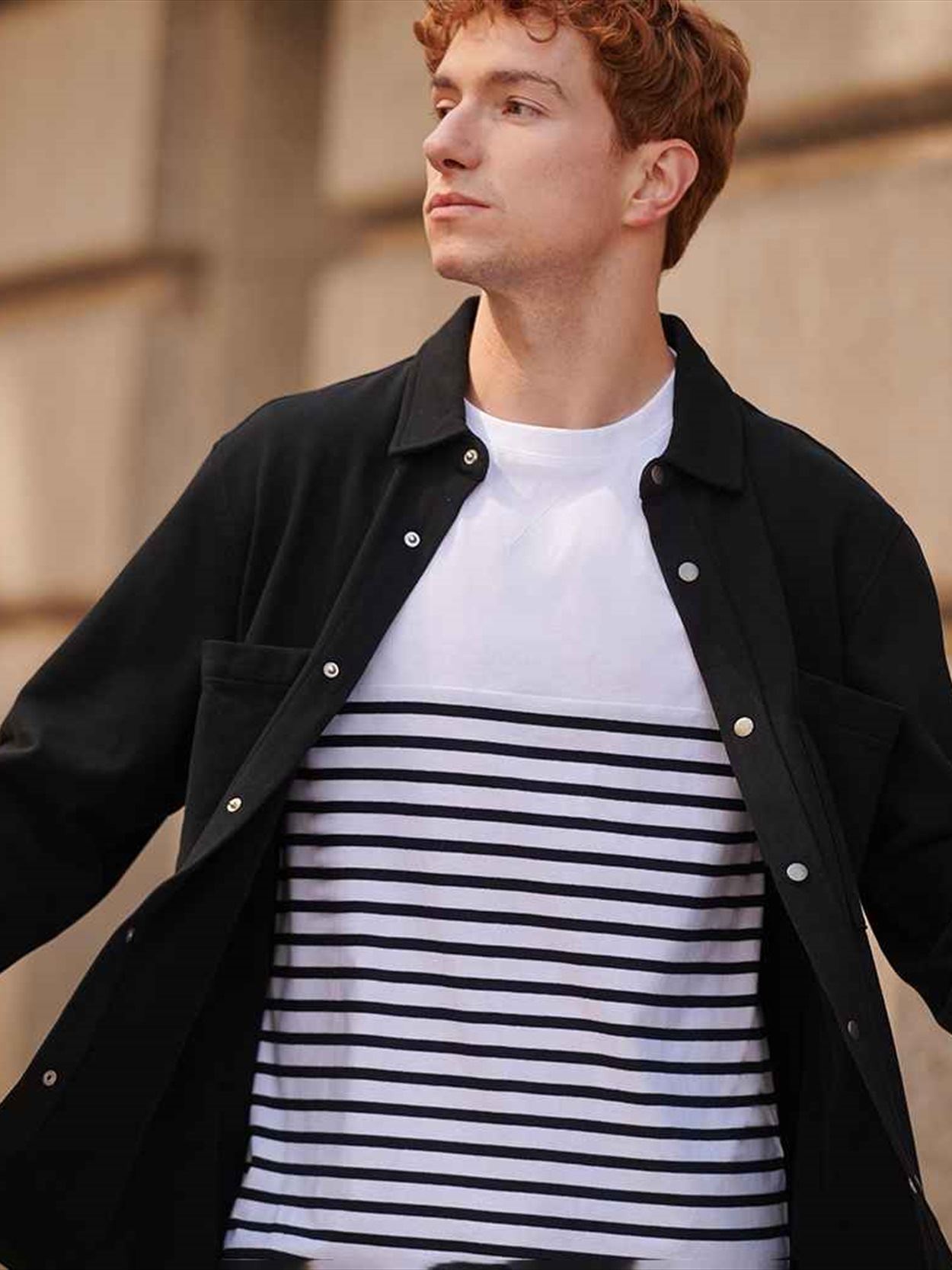 FR056 Front Row Premium Piqué Overshirt Image 1