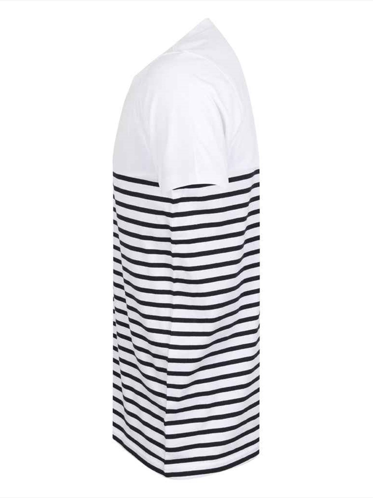 FR135 Front Row Unisex Breton Striped T-Shirt Image 3