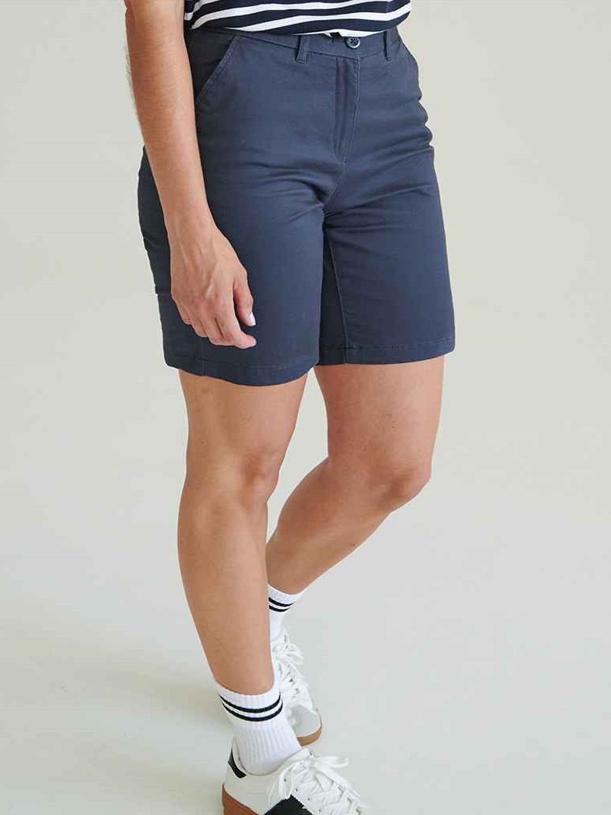 FR606 Front Row Ladies Stretch Chino Shorts Image 1