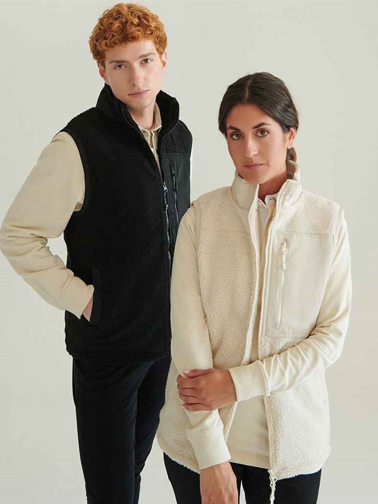 FR855 Front Row Recycled Sherpa Gilet Image 2