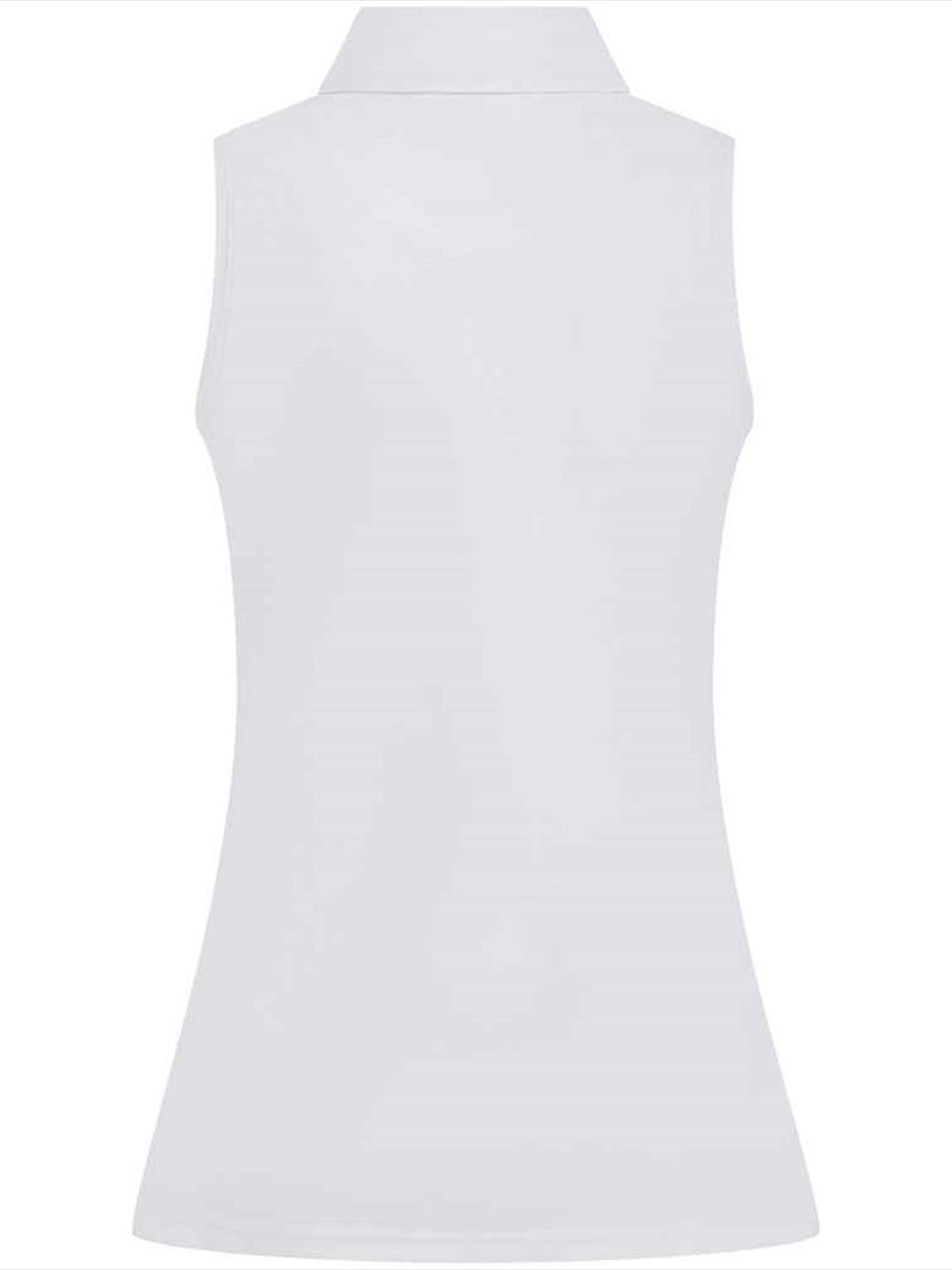 H477 Henbury Ladies Sleeveless Coolplus® Polo Shirt Image 3