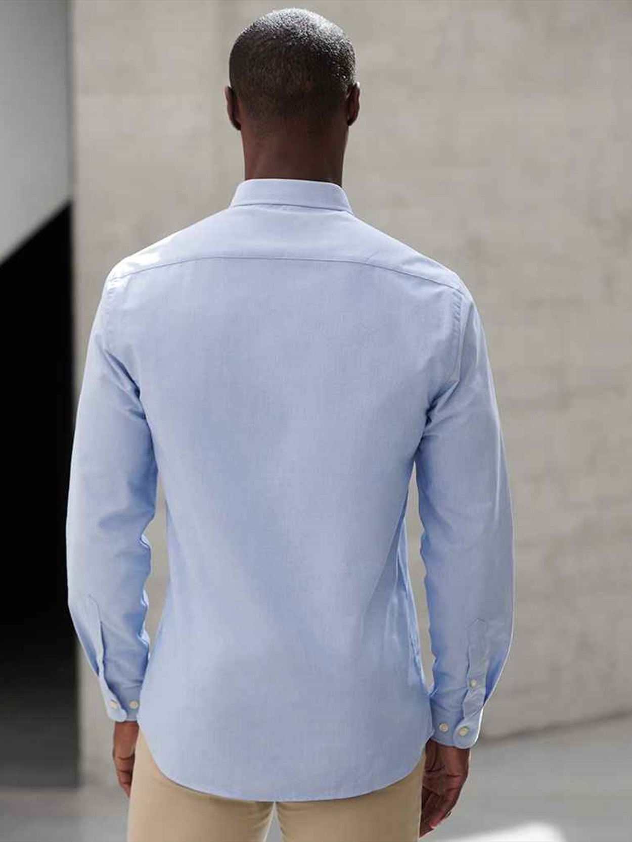 H512R Henbury Modern Long Sleeve Regular Fit Oxford Shirt Image 1