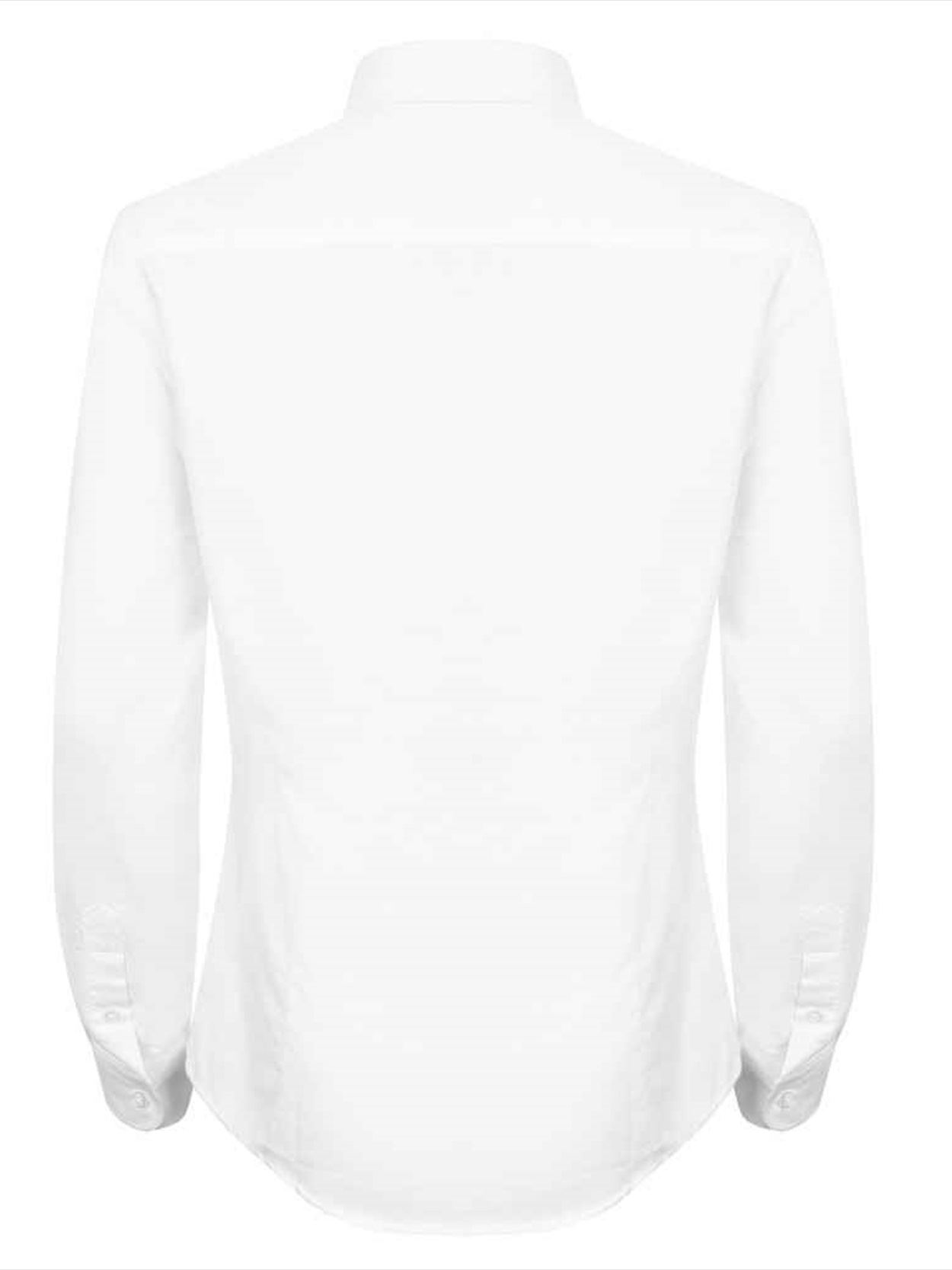 H513R Henbury Ladies Modern Long Sleeve Regular Fit Oxford Shirt Image 2