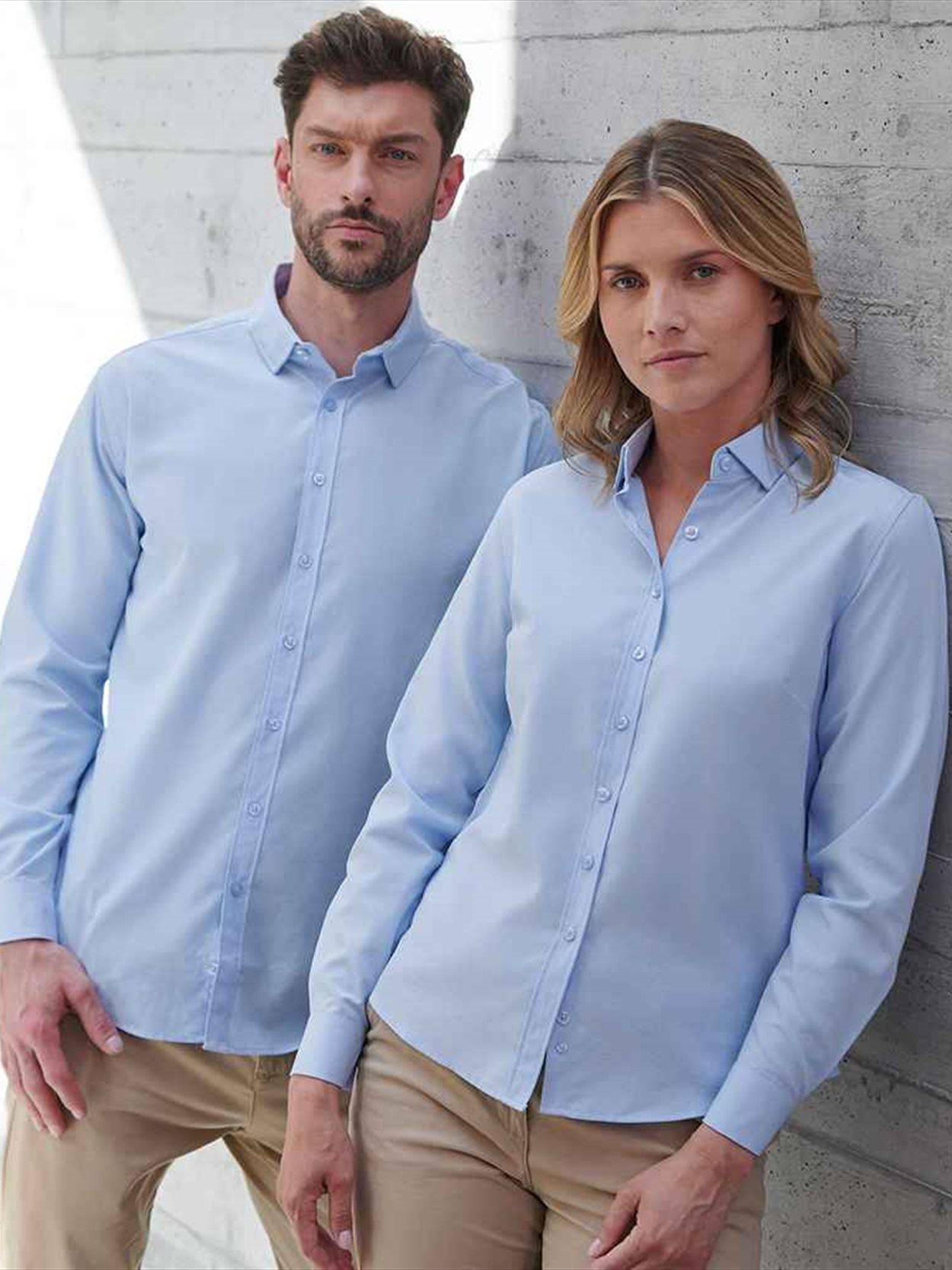 H582 Henbury Long Sleeved Cotton Feel Coolplus® Shirt Image 1