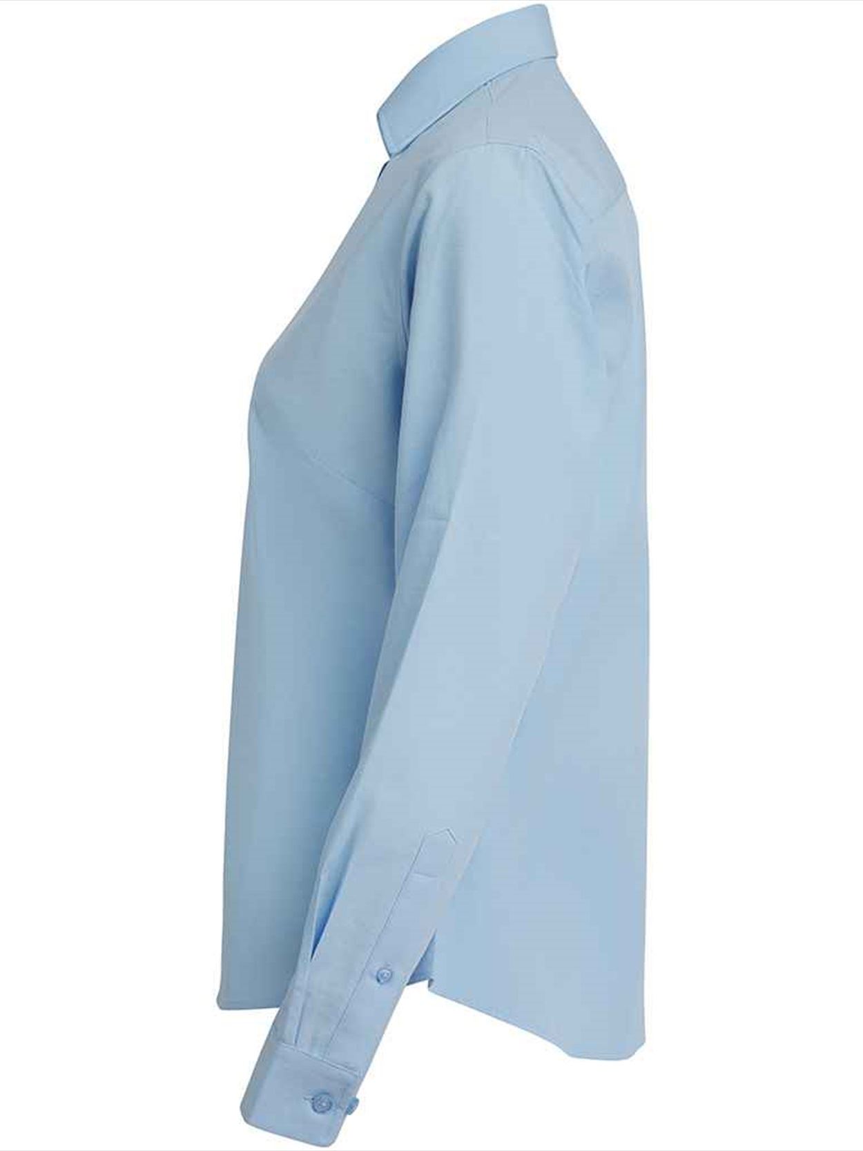H583 Henbury Ladies Long Sleeved Cotton Feel Coolplus® Shirt Image 4