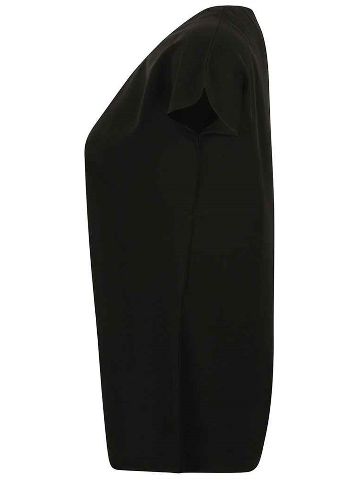 H597 Henbury Ladies Pleat Front Short Sleeve Blouse Image 3