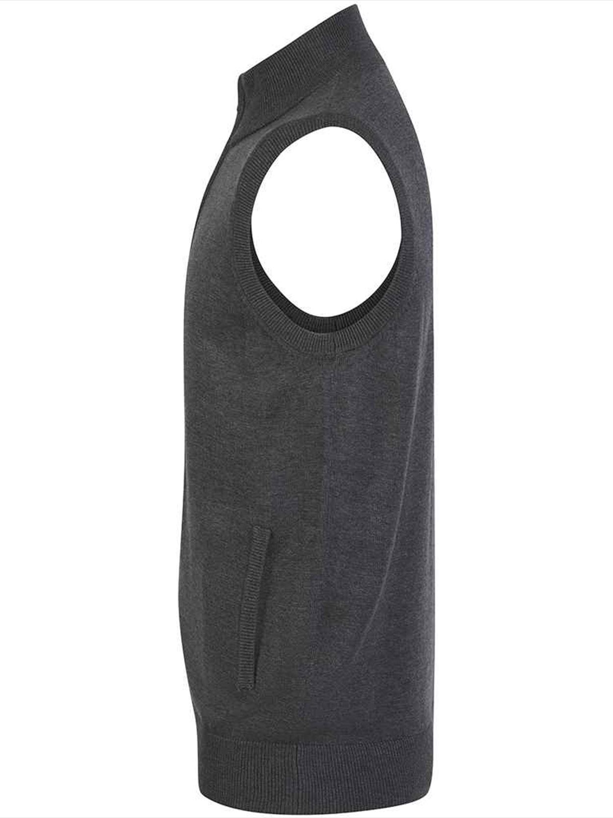 H711 Henbury Sleeveless Zip Through Jumper Image 3