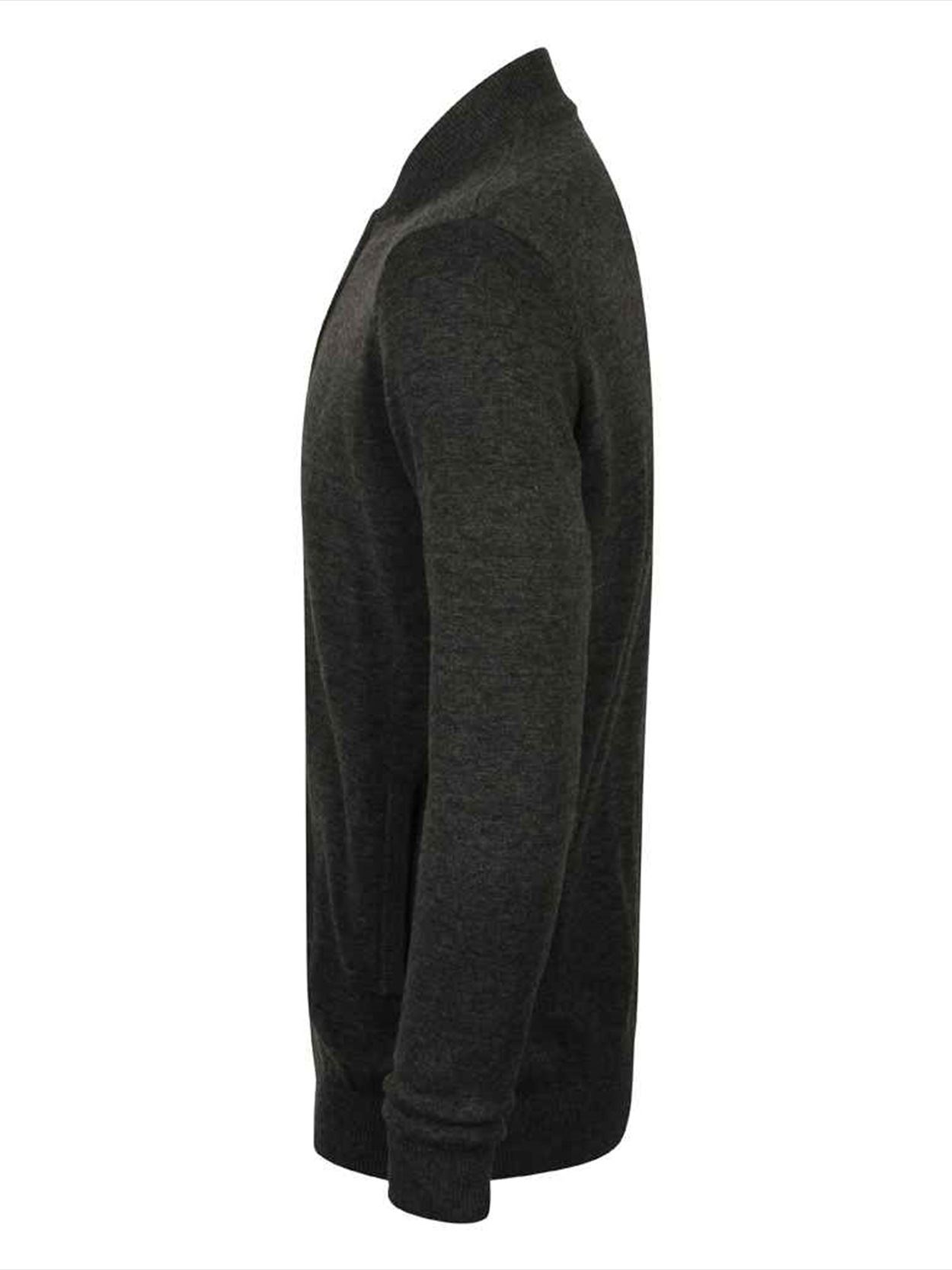 H718 Henbury Unisex Zip Through Cardigan Image 3