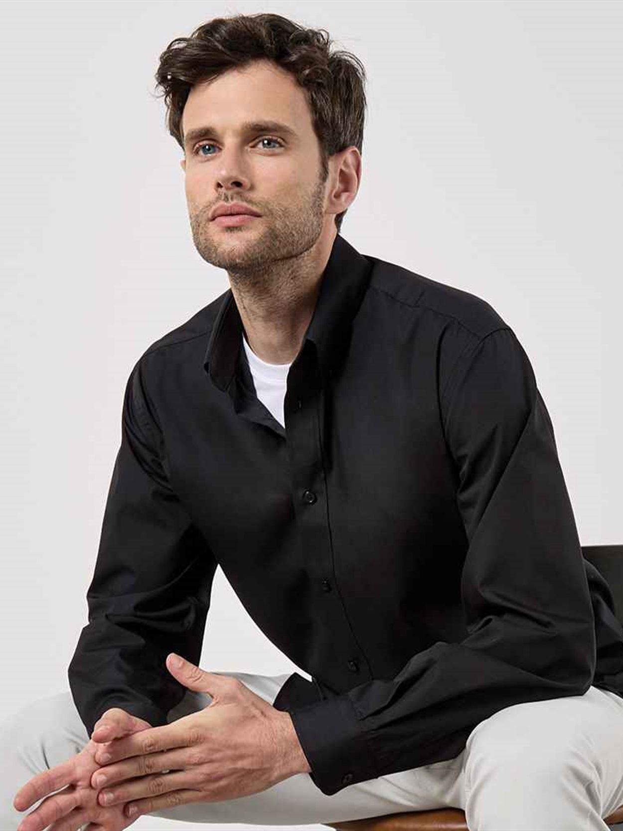 K140 KK140 Kustom Kit Long Sleeve Classic Fit Workforce Shirt Image 1