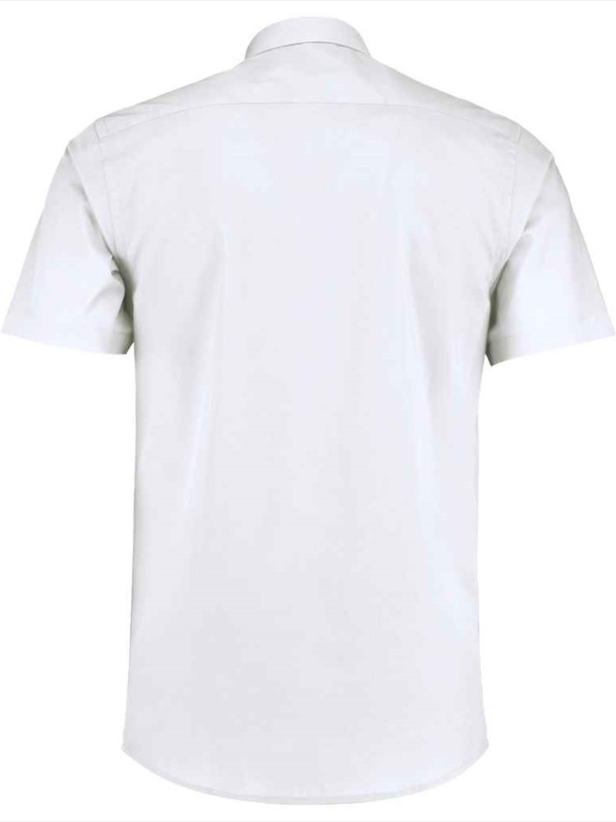 K141 KK141 Kustom Kit Short Sleeve Tailored Poplin Shirt Image 2