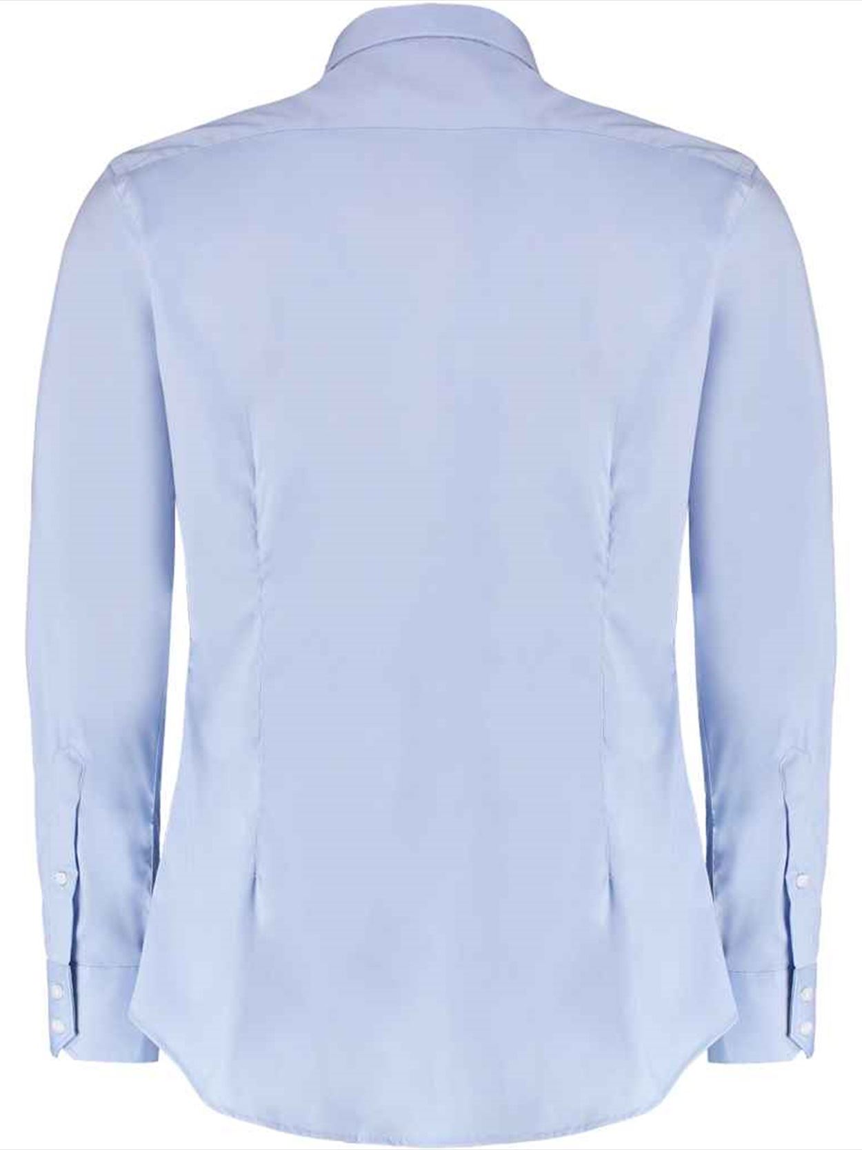 K182 KK182 Kustom Kit Slim Fit Stretch Long Sleeve Oxford Shirt Image 2