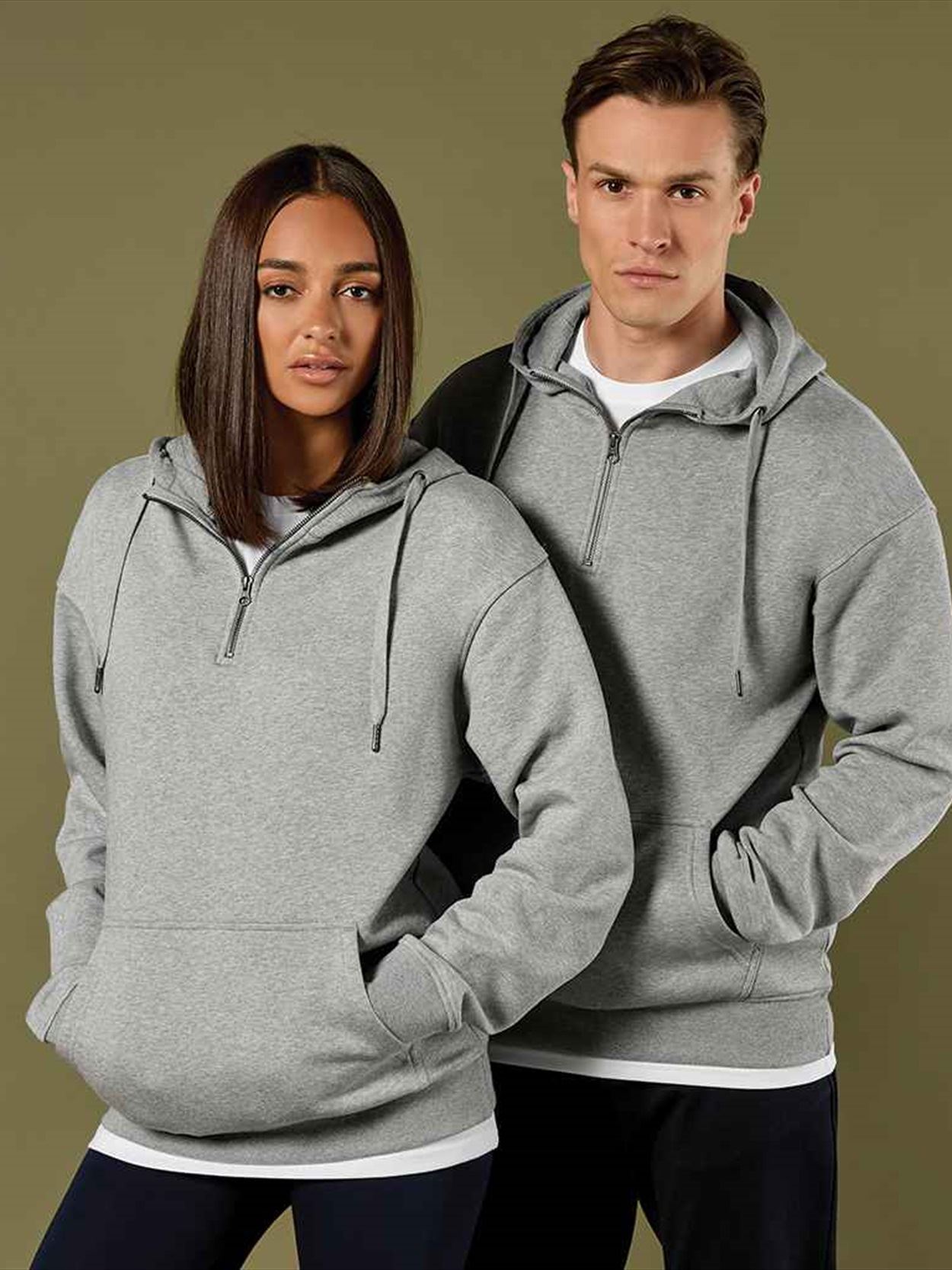 K336 KK336 Kustom Kit 1/4 Zip Hoodie Image 1