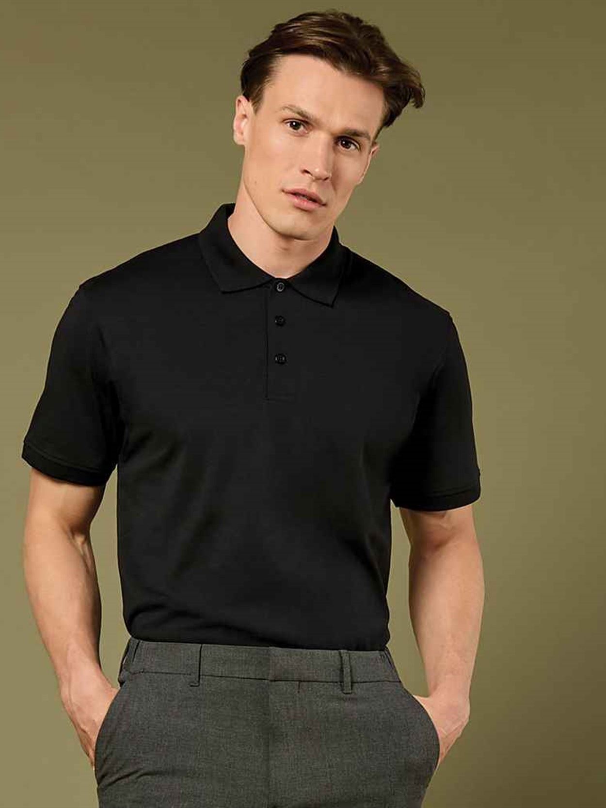 K412 KK412 Kustom Kit Regular Fit Superwash® 60°C Jersey Polo Shirt Image 1