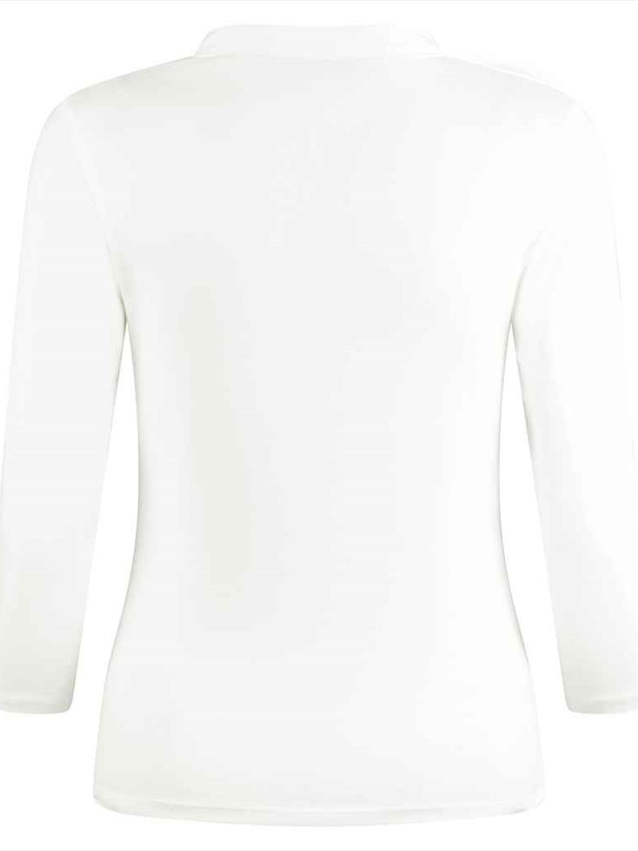 K785 KK785 Kustom Kit Ladies 3/4 Sleeve Mandarin Collar Top Image 2