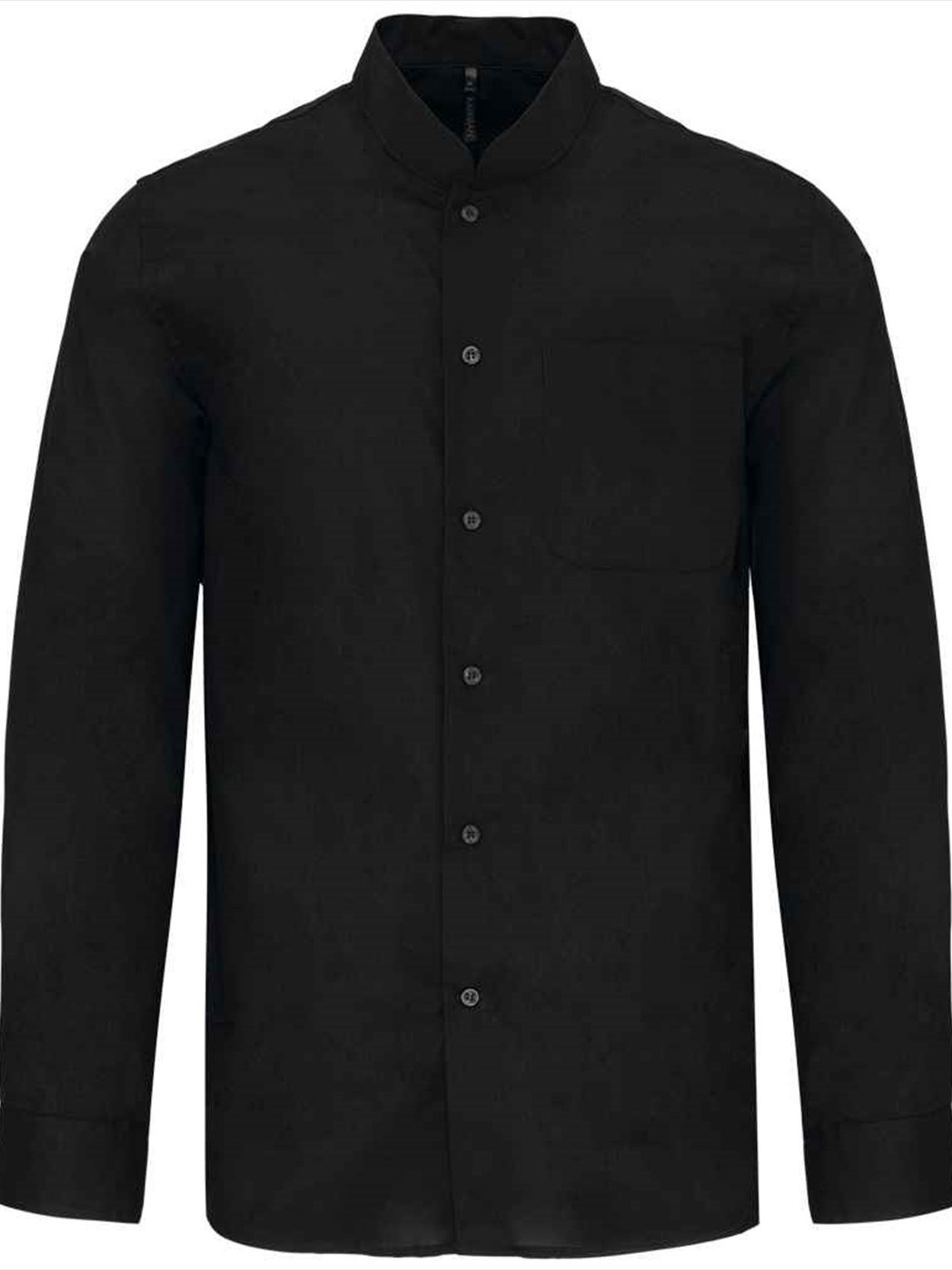 KB515 K515 Kariban Long Sleeve Mandarin Collar Shirt Image 1